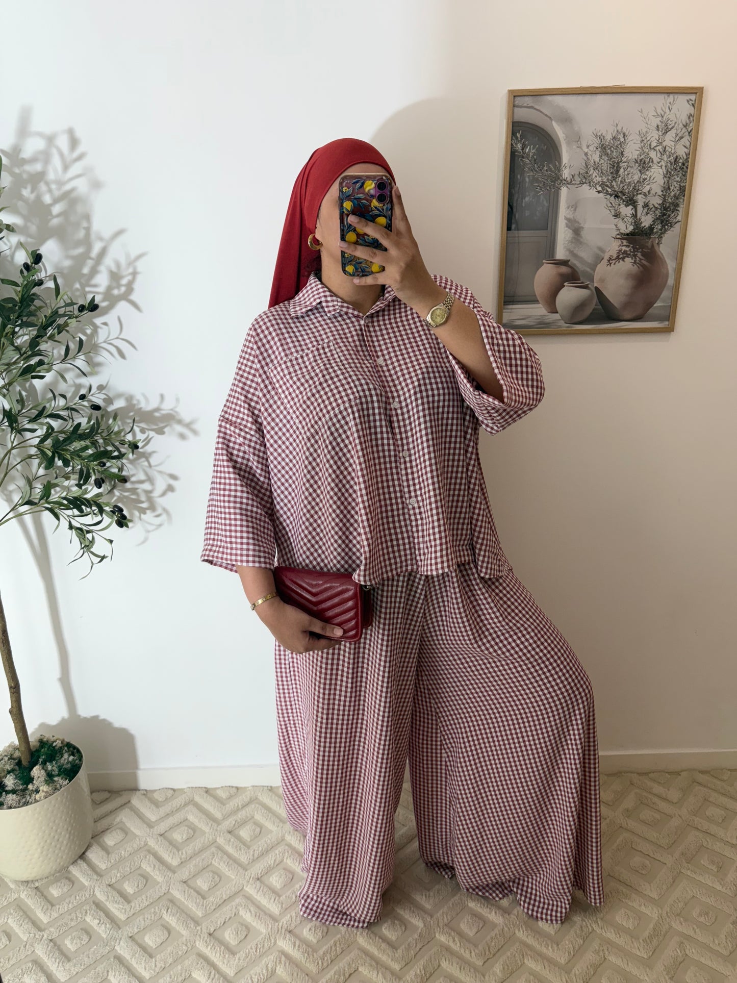 Ensemble chemise + pantalon large (Ref 1)