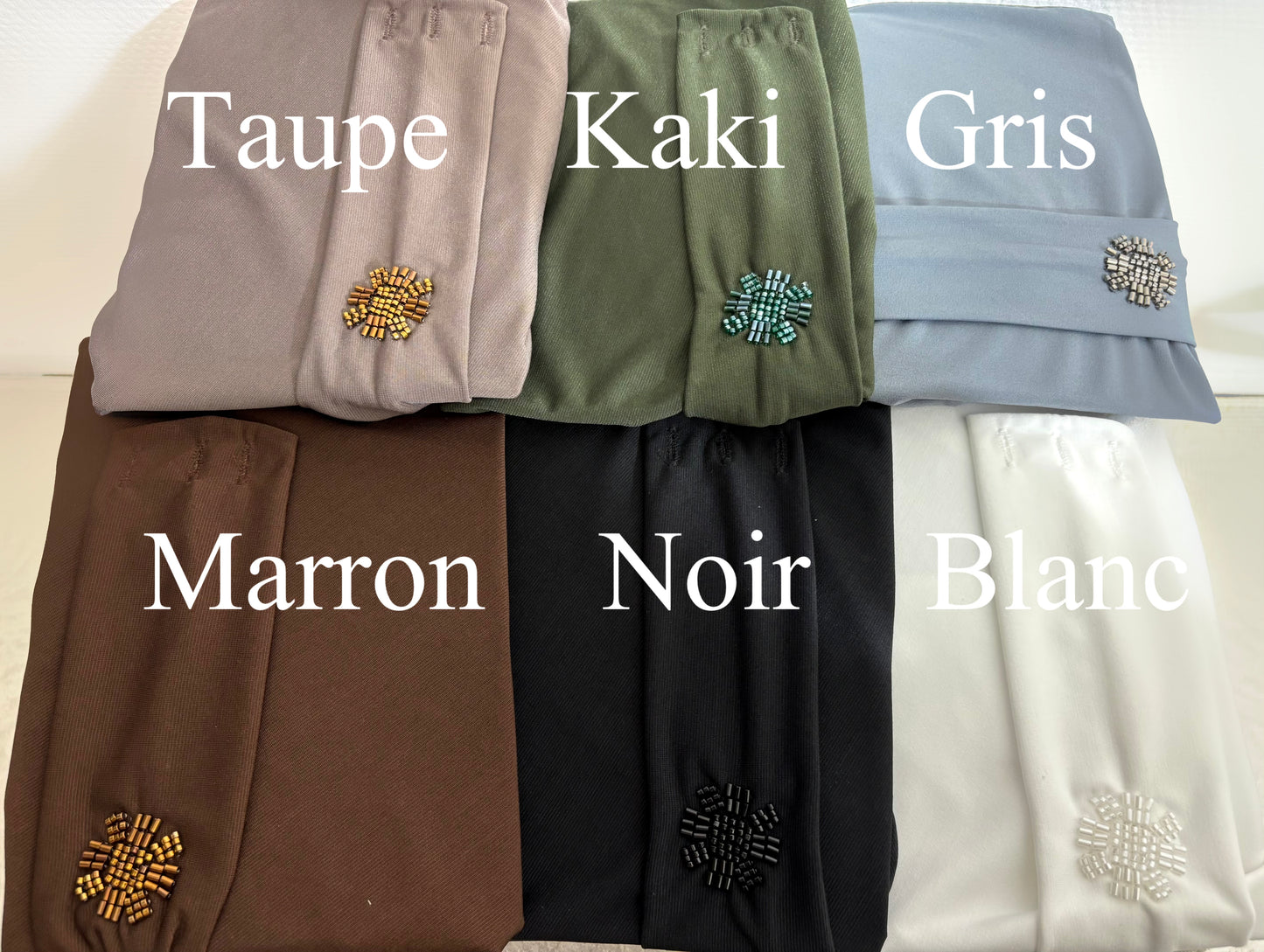 Hijab cagoule avec perles