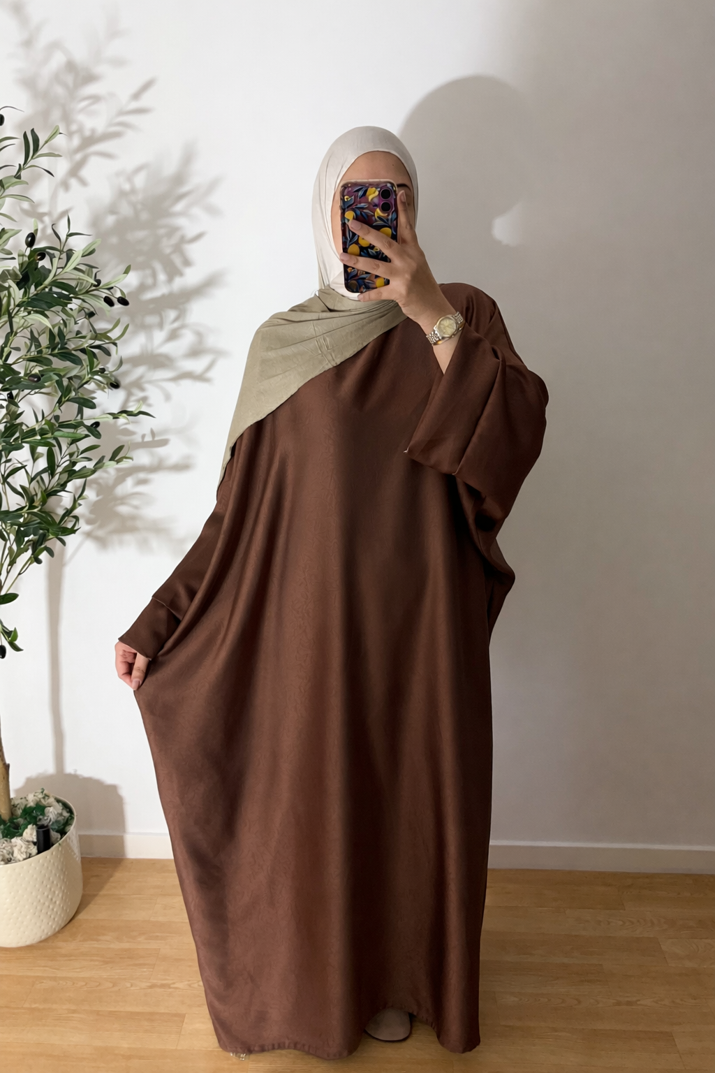 Abaya « Kenza » Satin premium