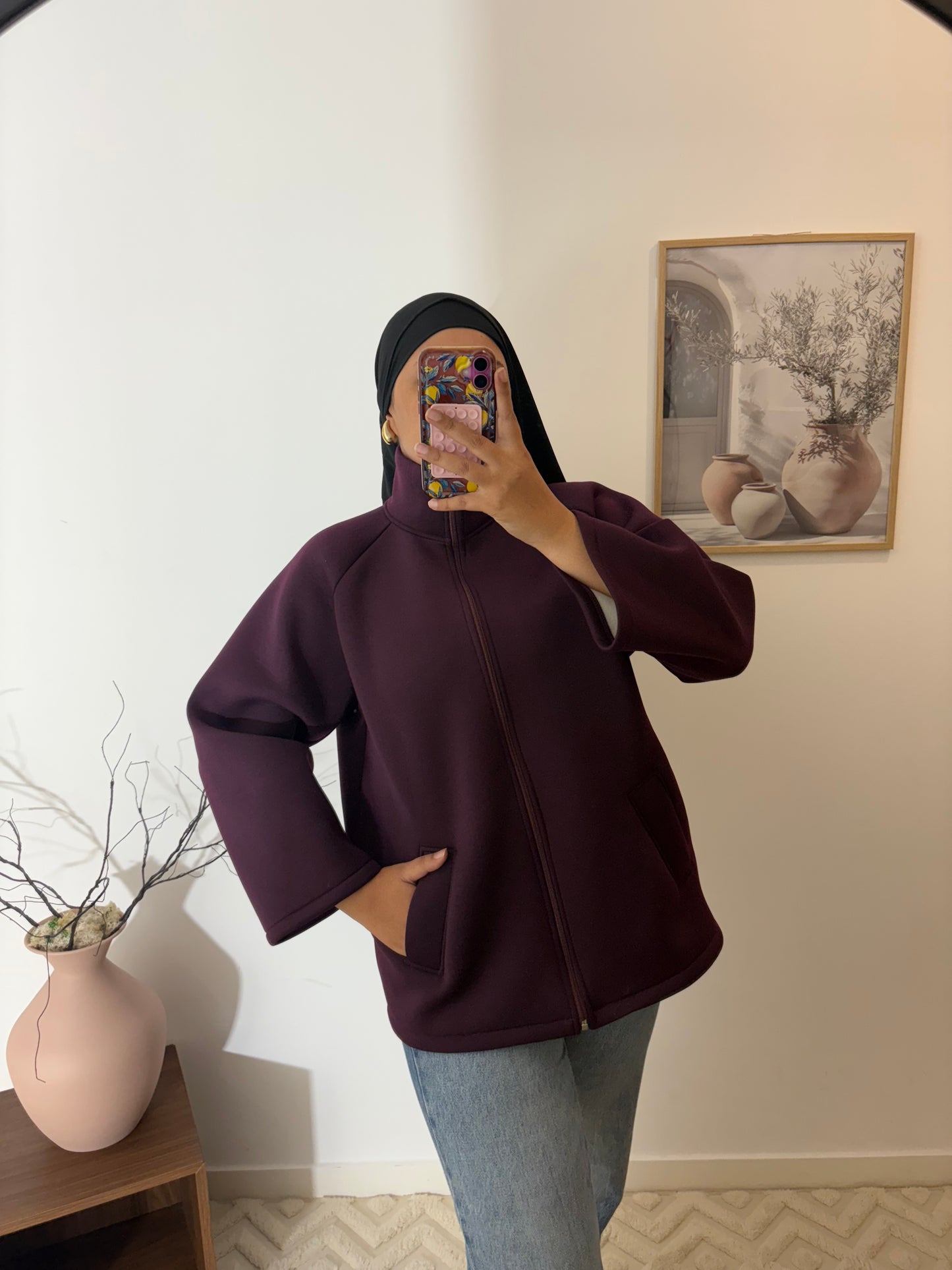 Gilet oversize coupe vent
