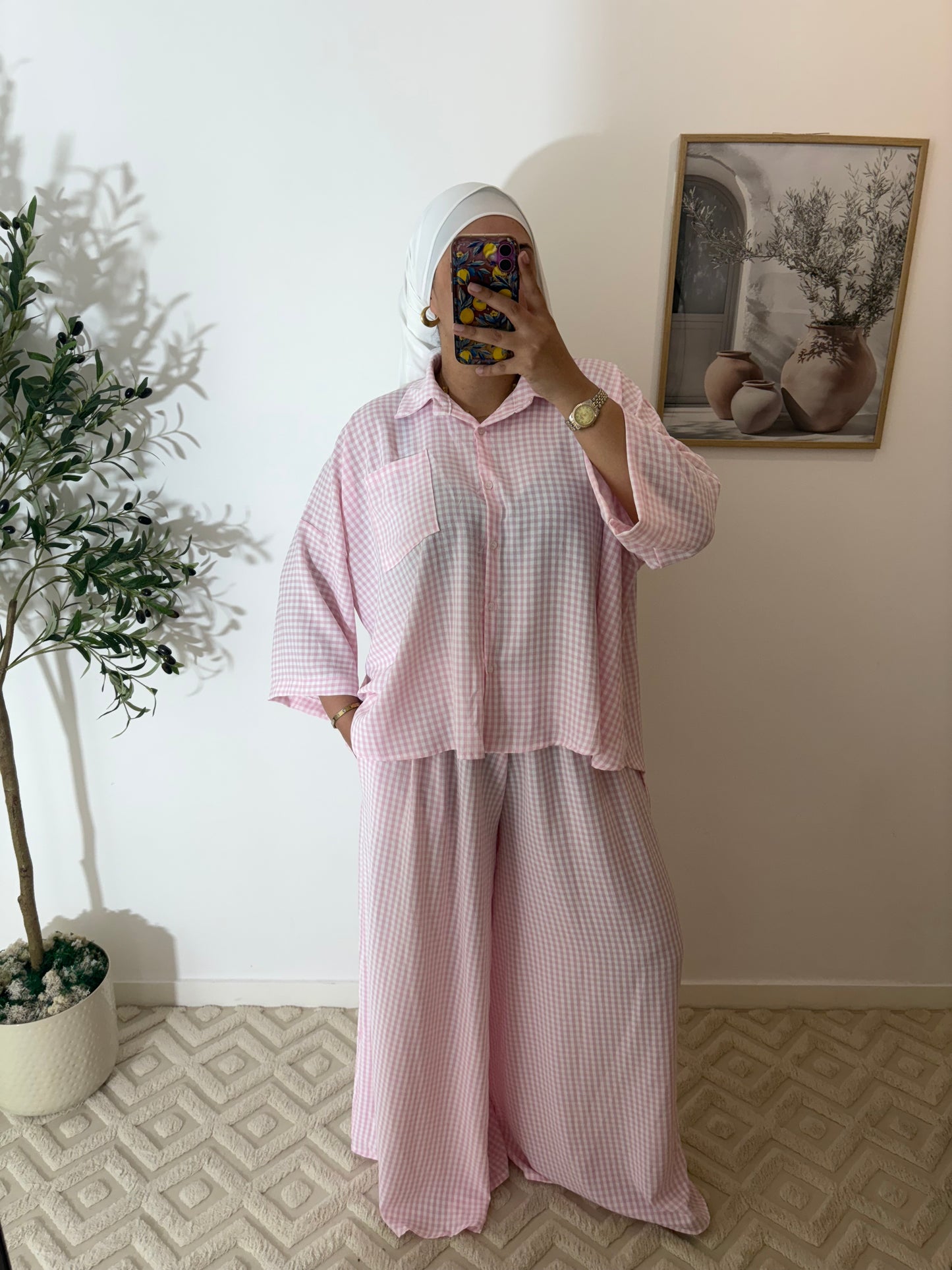 Ensemble chemise + pantalon large (Ref 1)