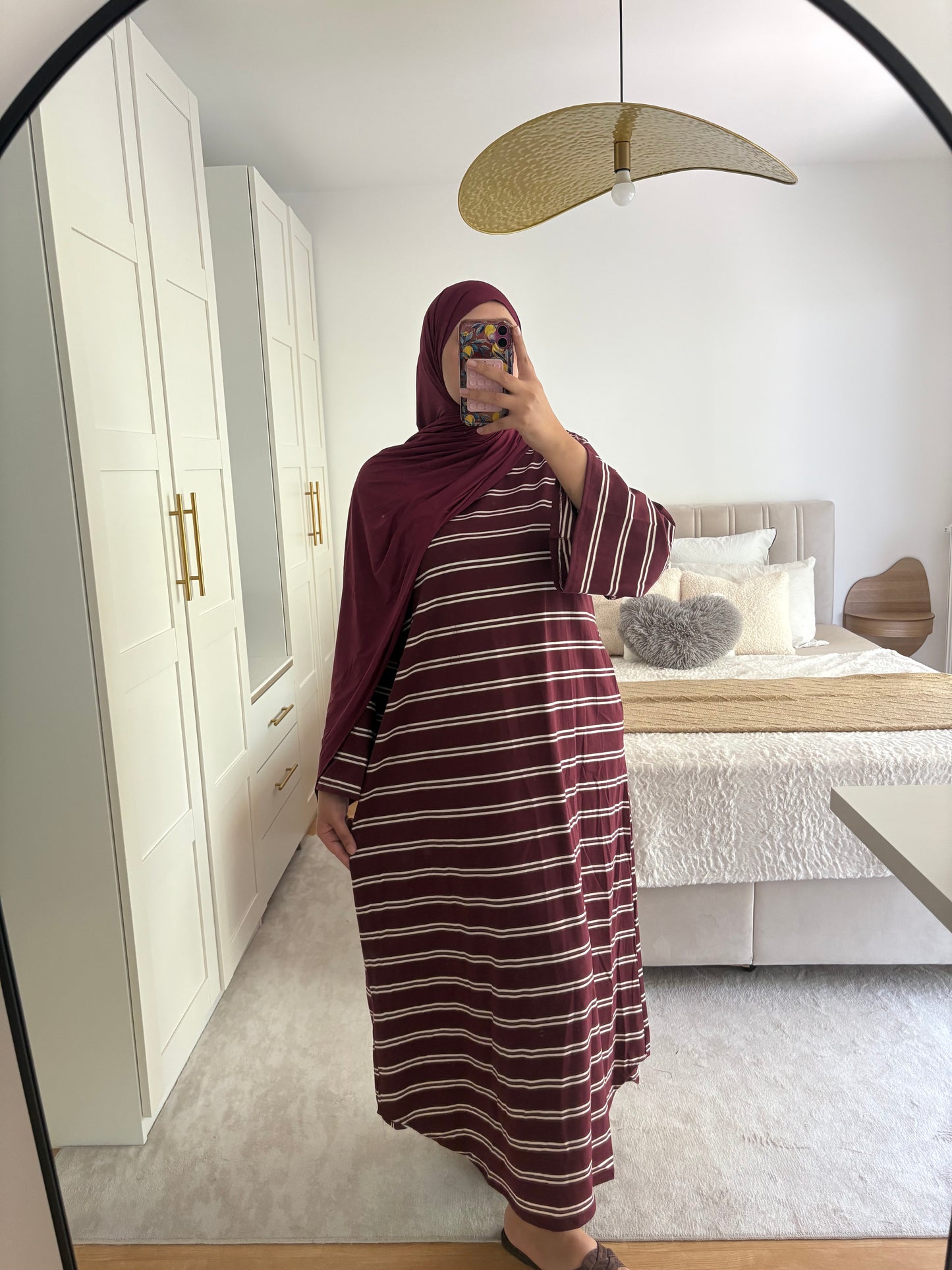 Robe t-shirt Rayée
