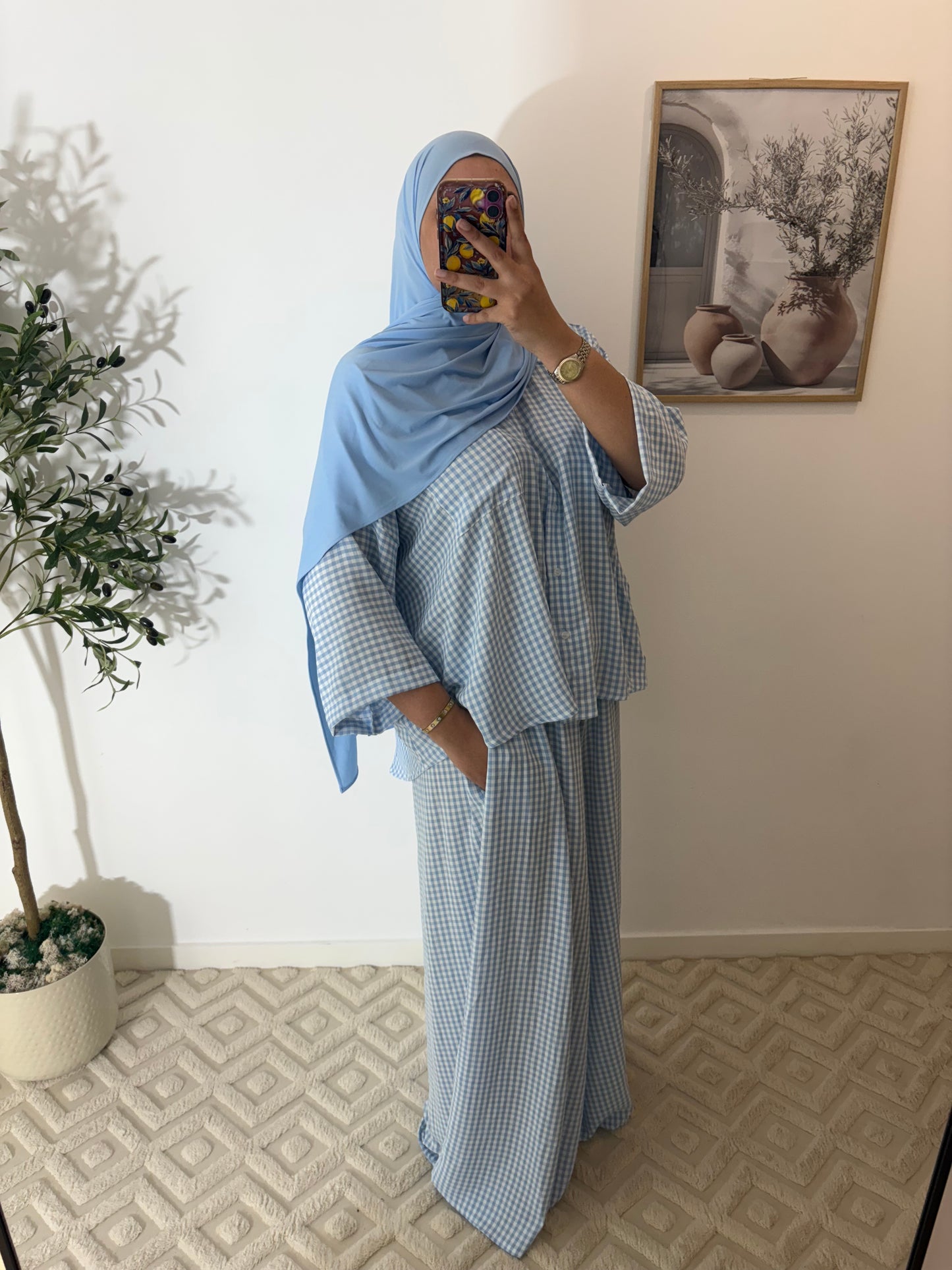 Ensemble chemise + pantalon large (Ref 1)