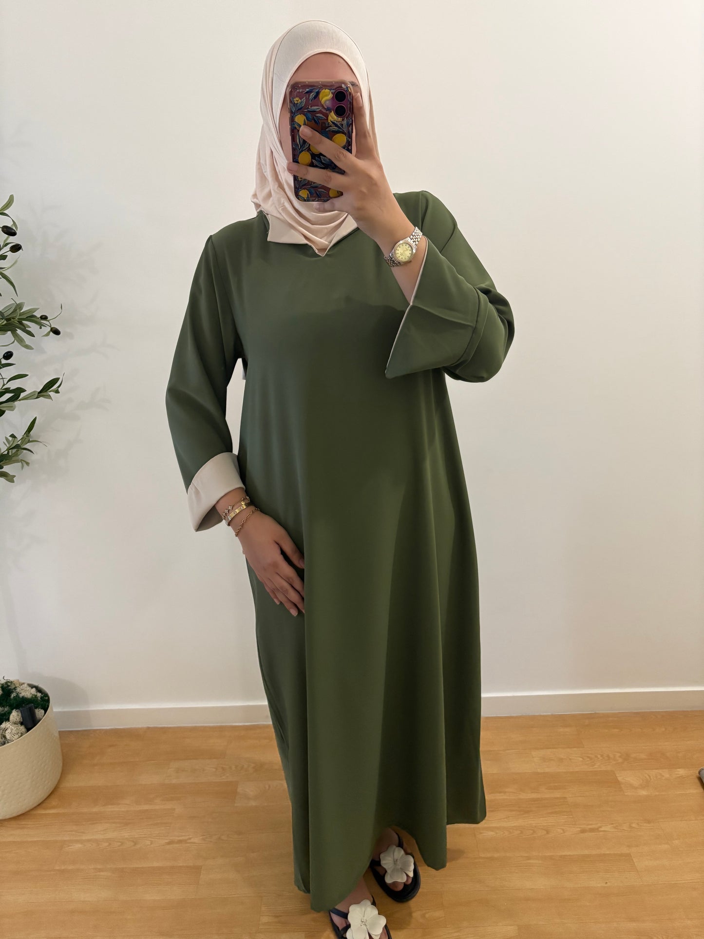 Abaya "Sabah" soie de médine