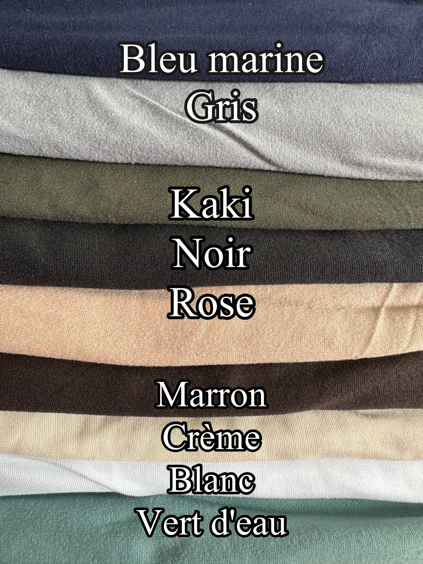 Hijab à nouer en jersey (effet croisé)