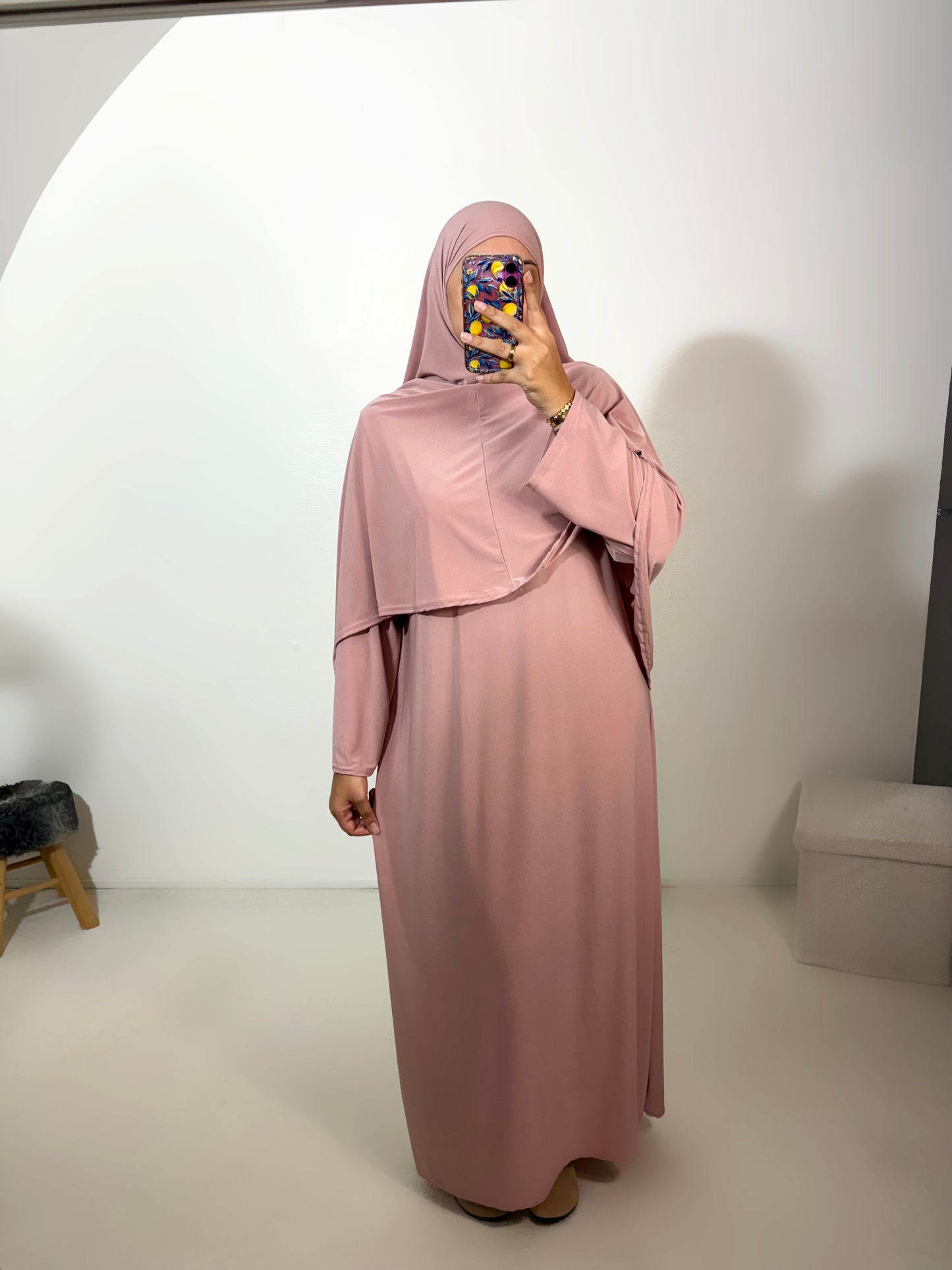 Set en jersey premium de luxe (Abaya + Khimar)