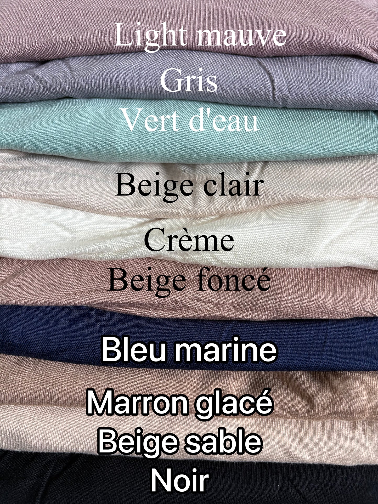 Hijab à enfiler jersey coton
