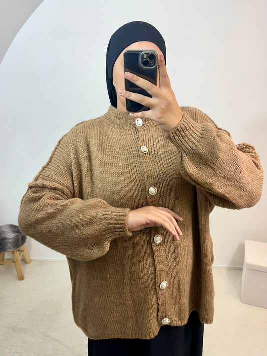 Gilet en laine oversise