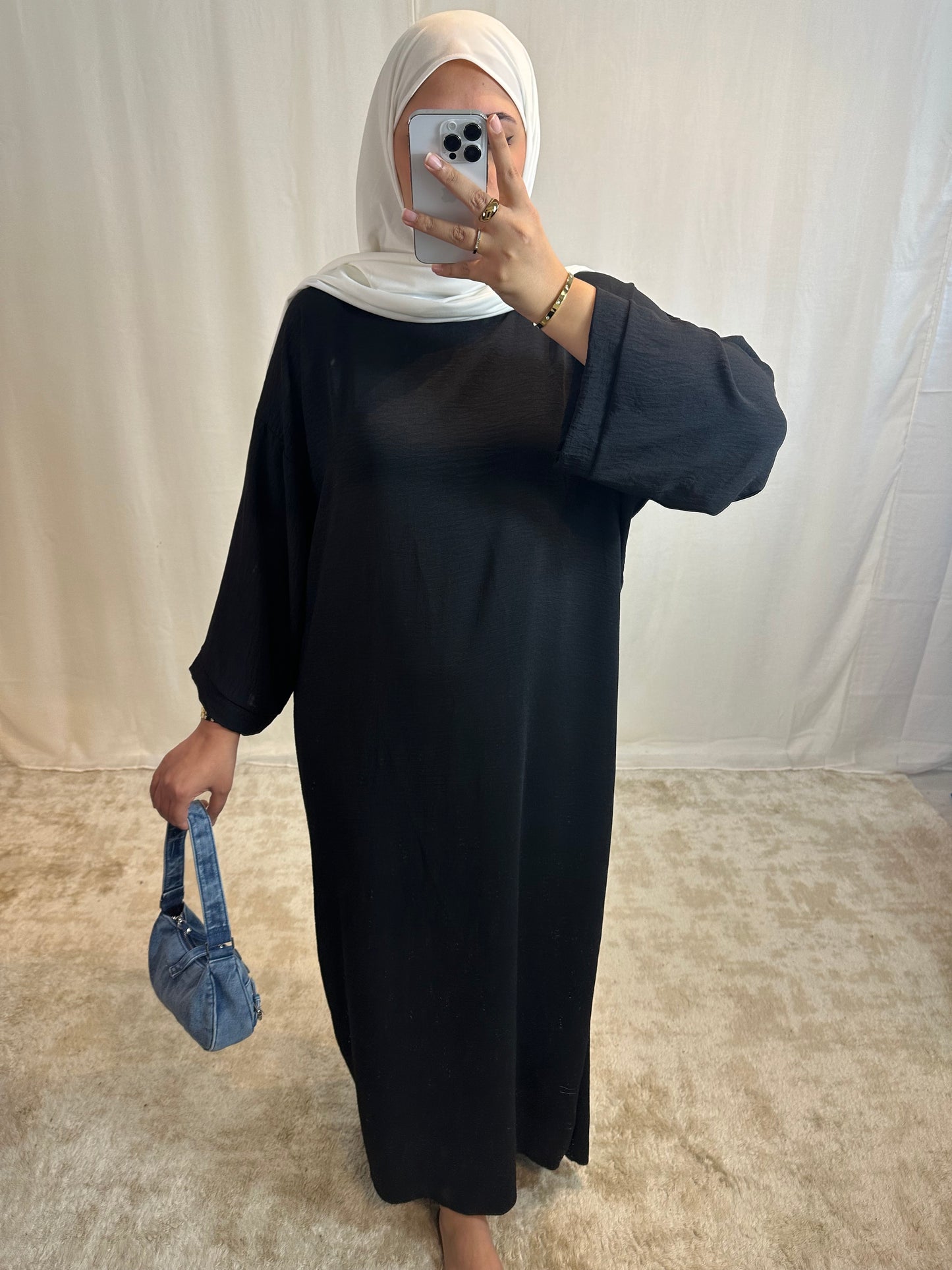 Robe T-Shirt « Basma » soie de médine