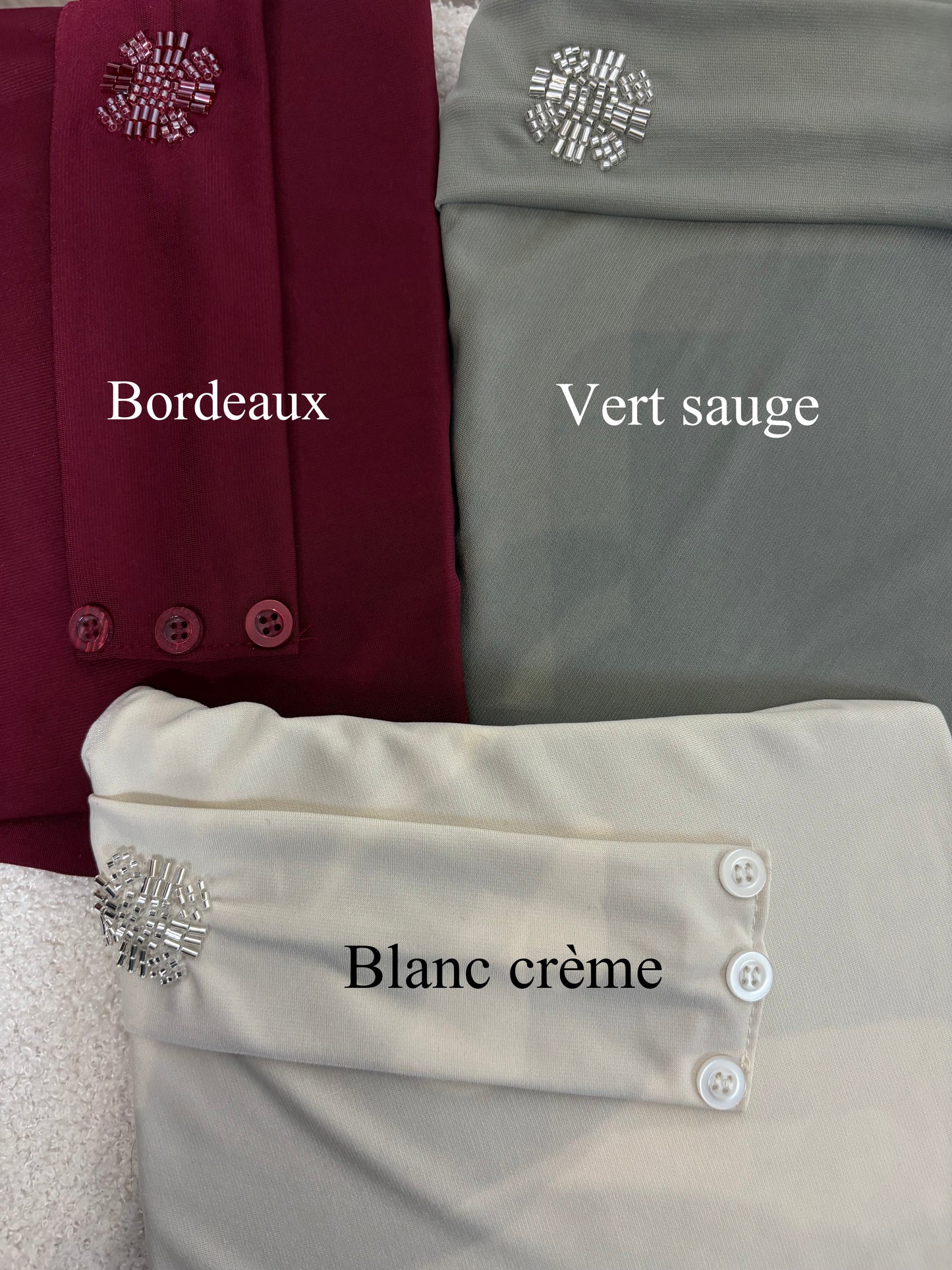 Hijab cagoule avec perles