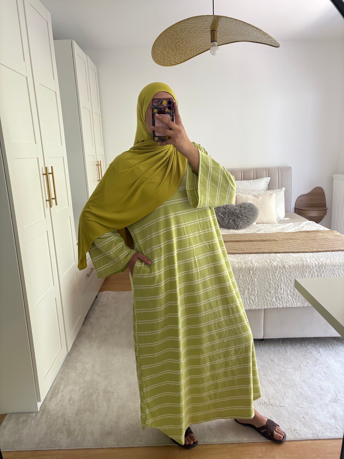 Robe t-shirt Rayée