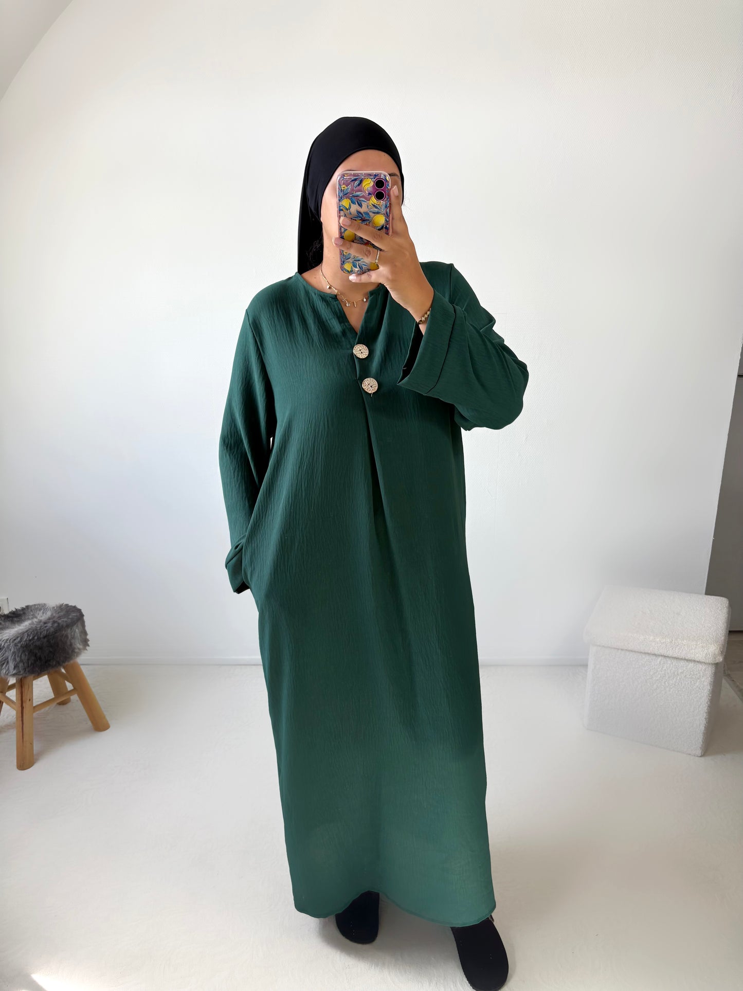 Abaya jazz bouton