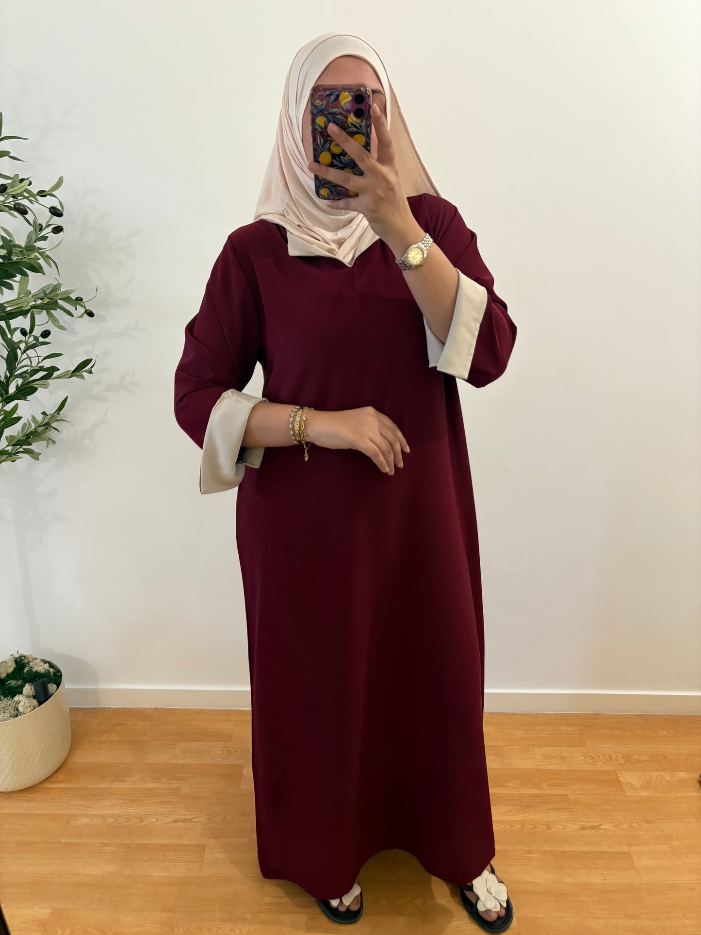 Abaya "Sabah" soie de médine