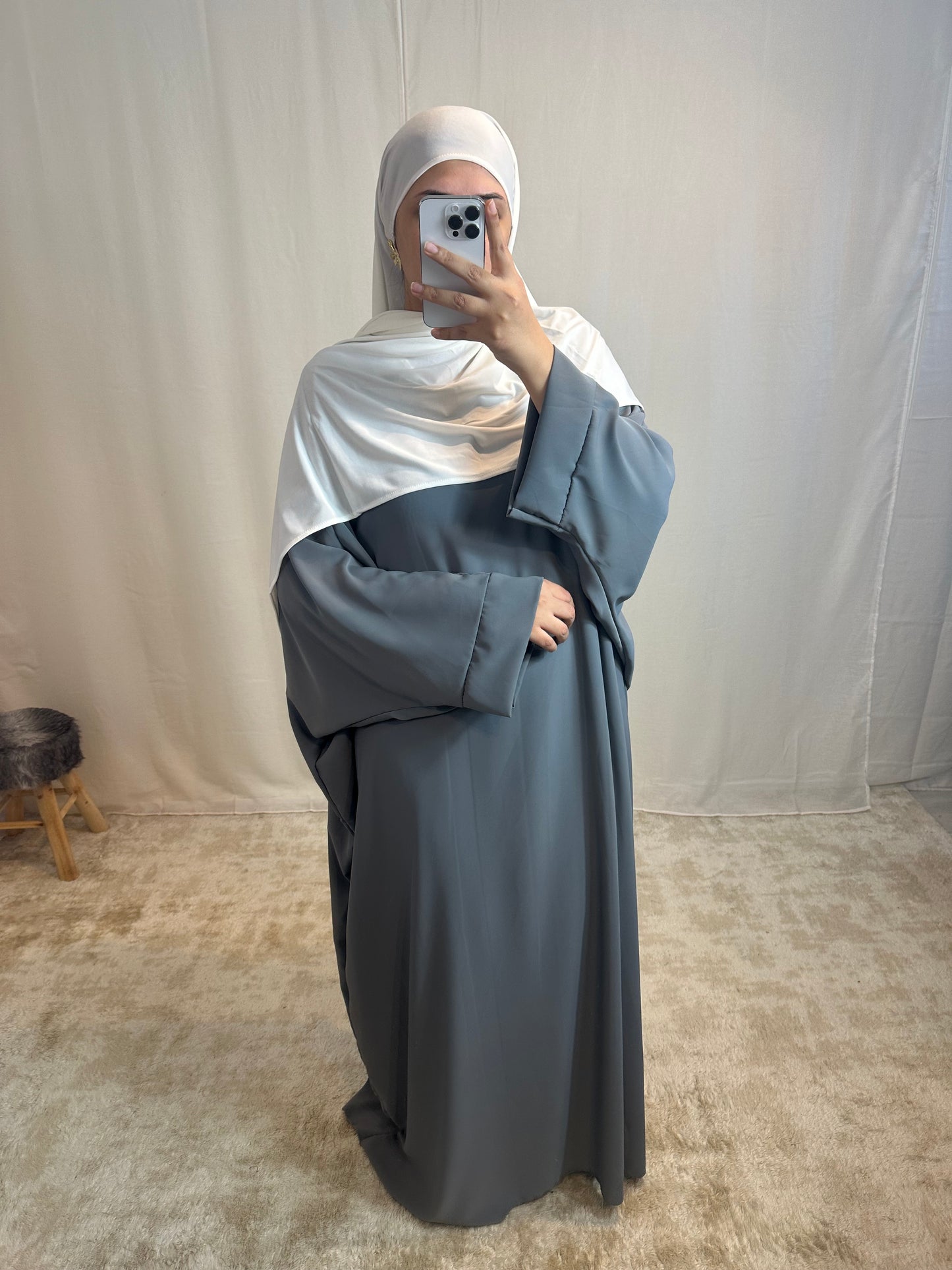 Abaya « Kenza » soie de médine