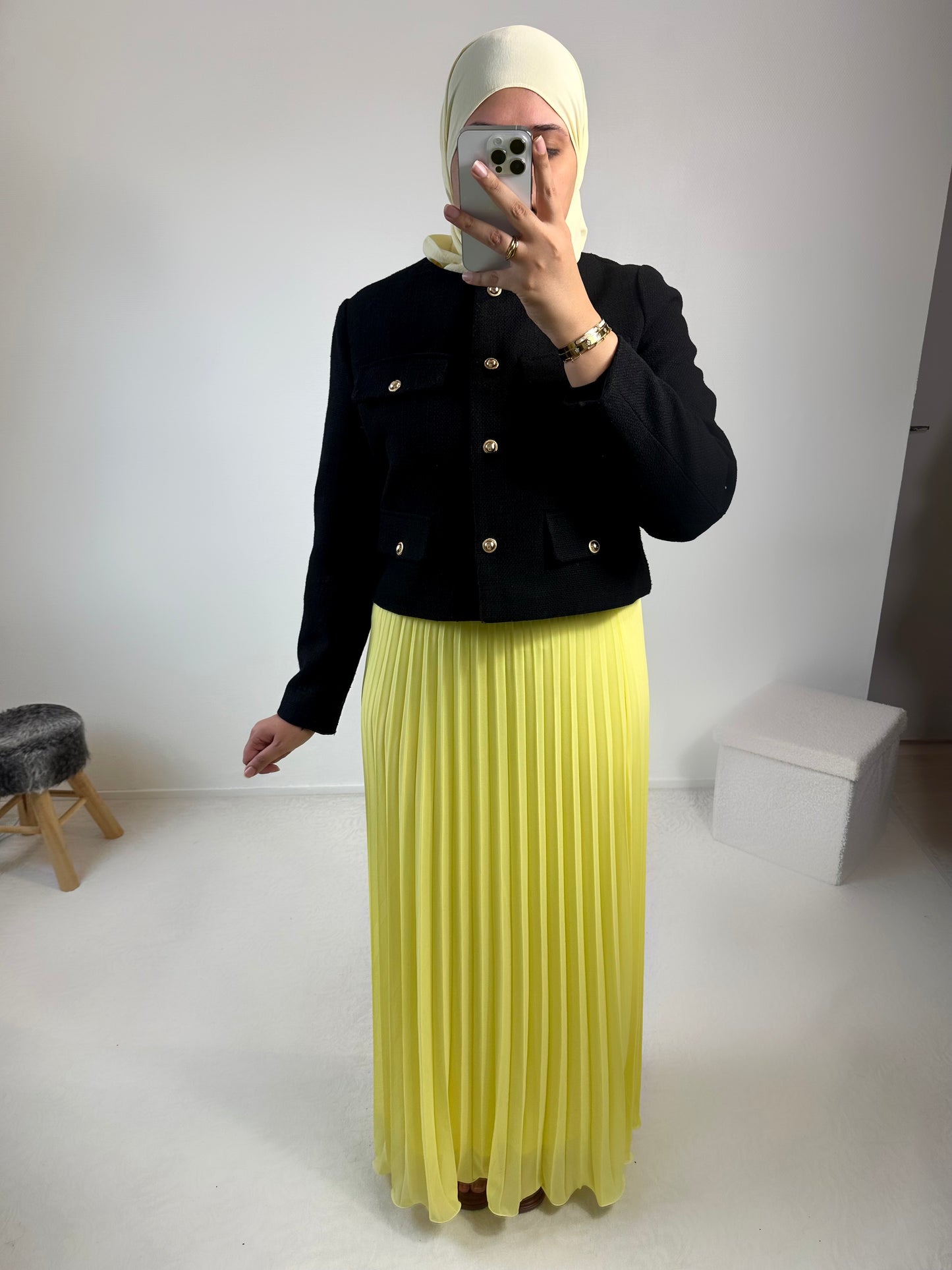 Jupe plissée vaporeuse