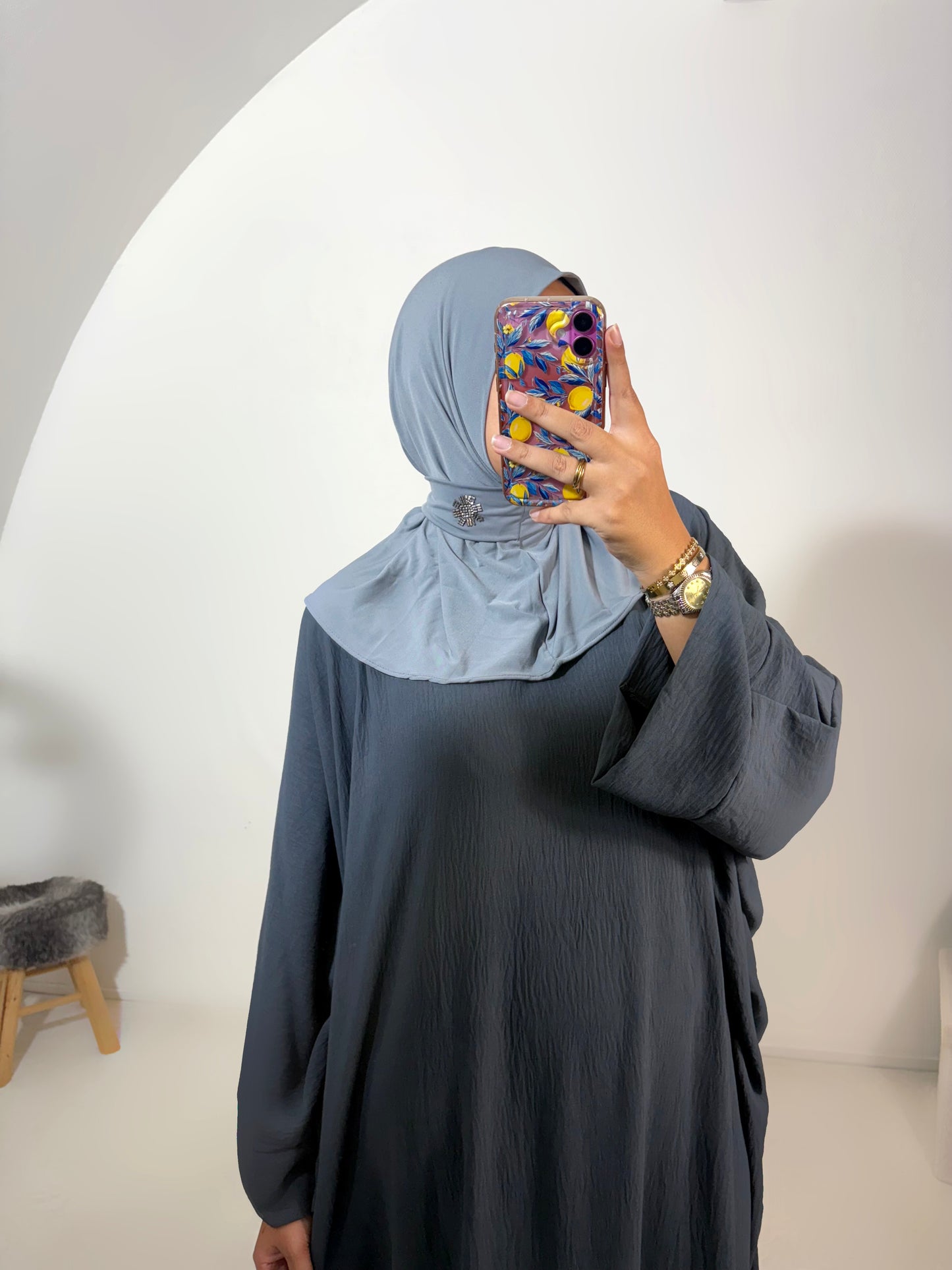 Hijab cagoule avec perles
