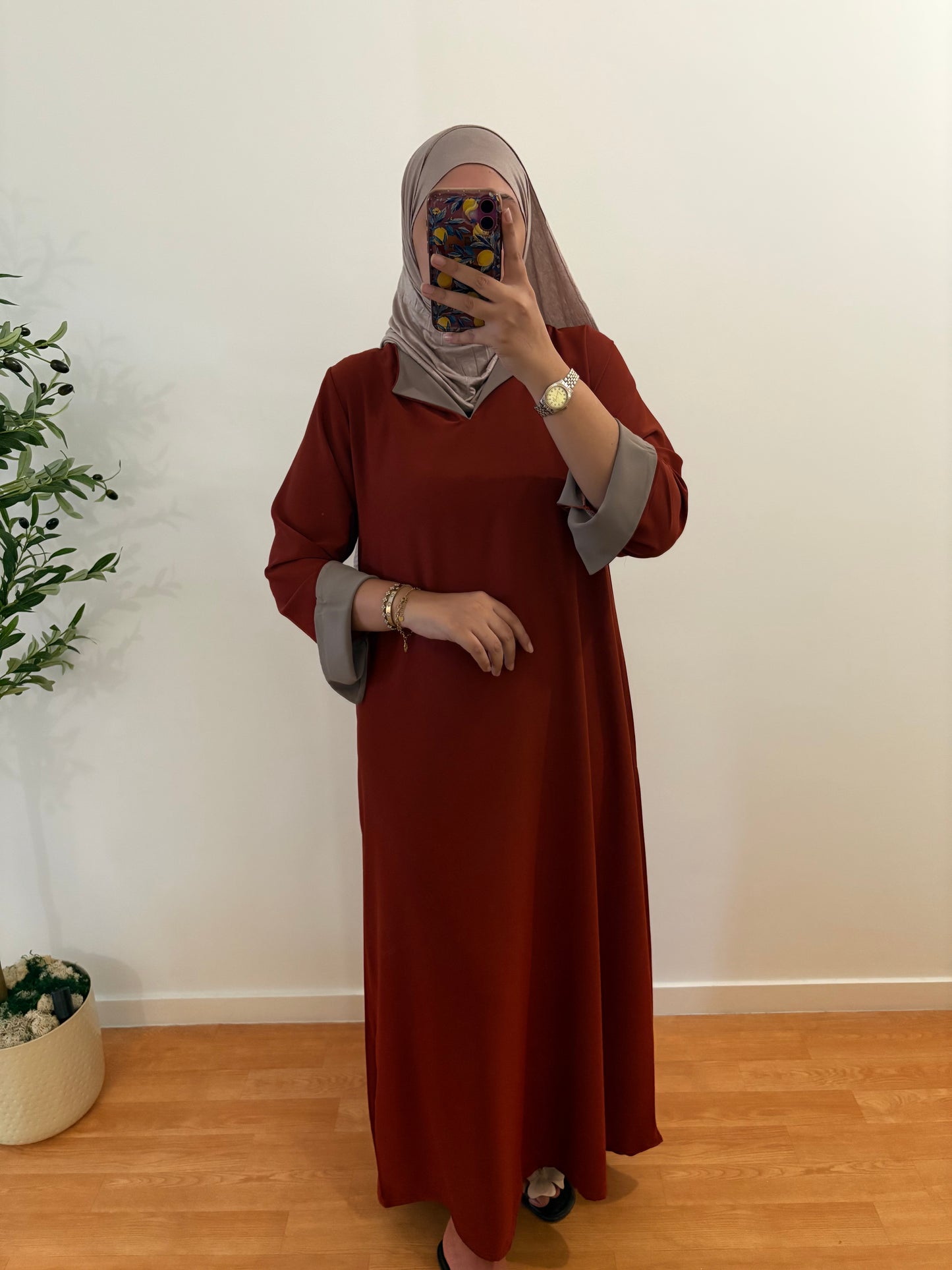 Abaya "Sabah" soie de médine