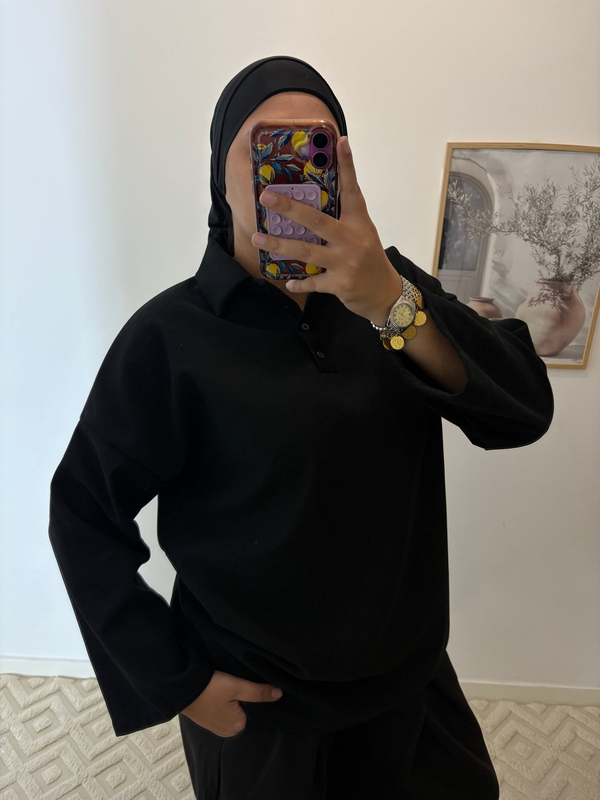 Polo couleur uni