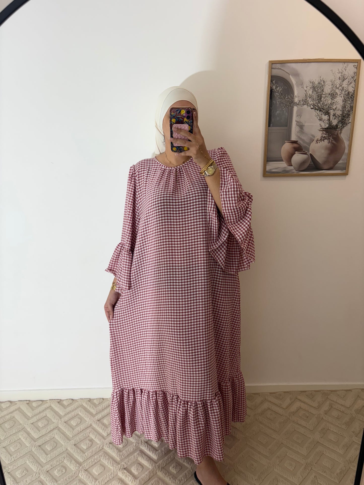 Robe "Feyza" Vichy