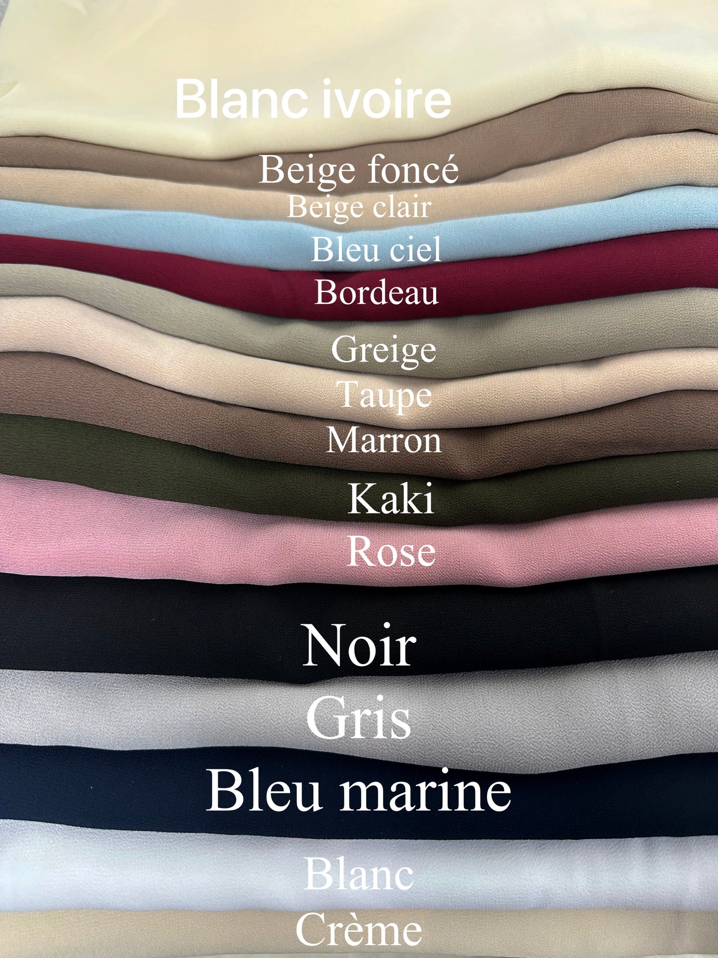 Hijab mousseline avec aimant intégré