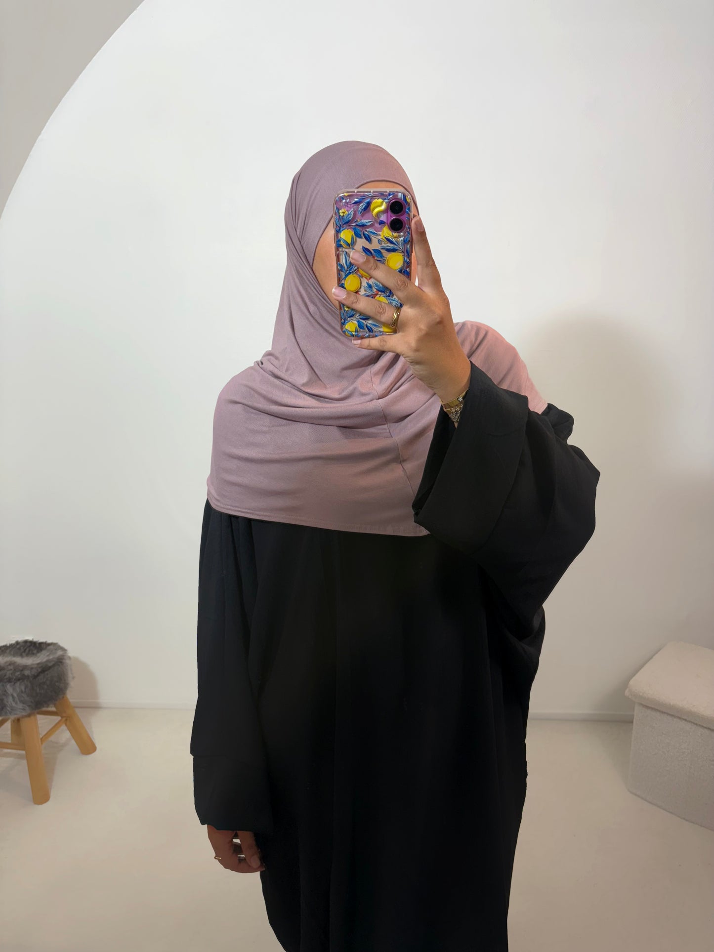 Hijab à enfiler jersey coton