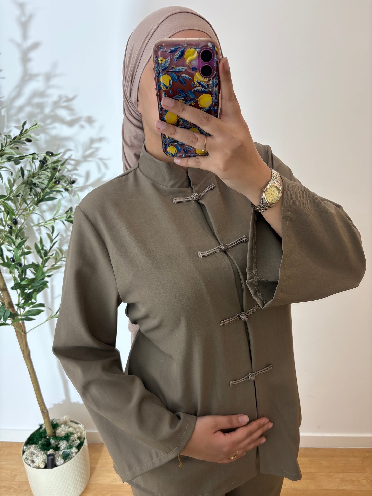 Ensemble japandi effet lin