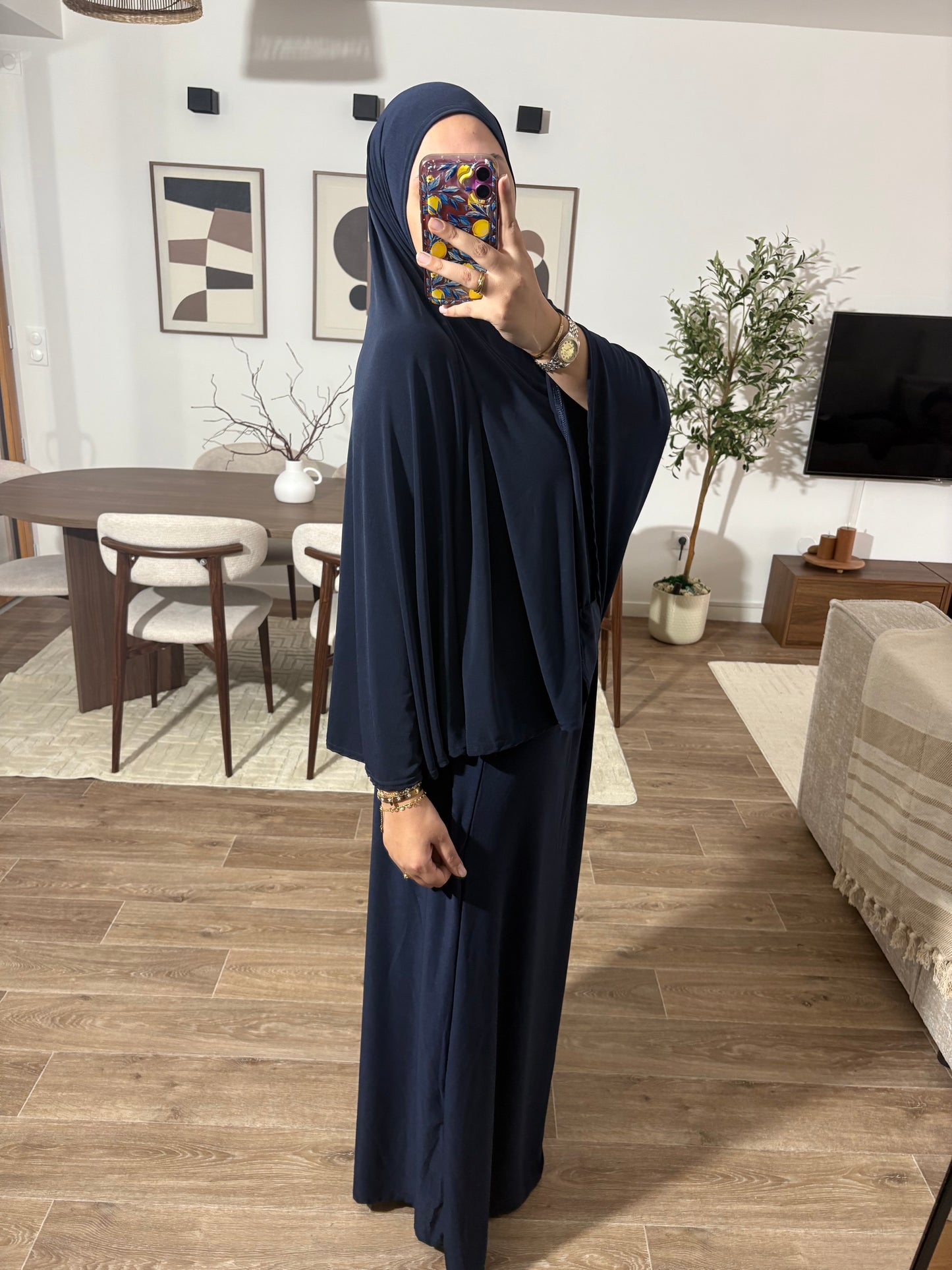 Khimar à enfiler + jupe