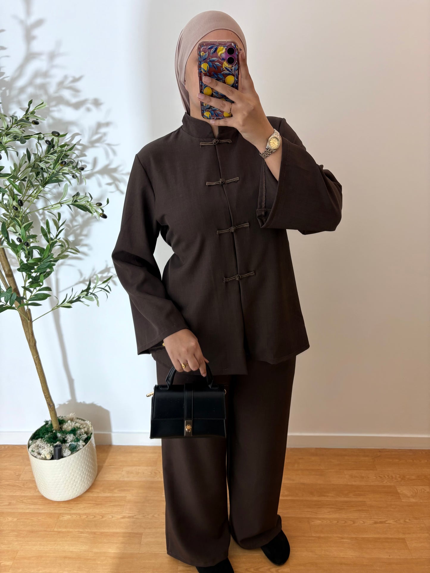 Ensemble japandi effet lin