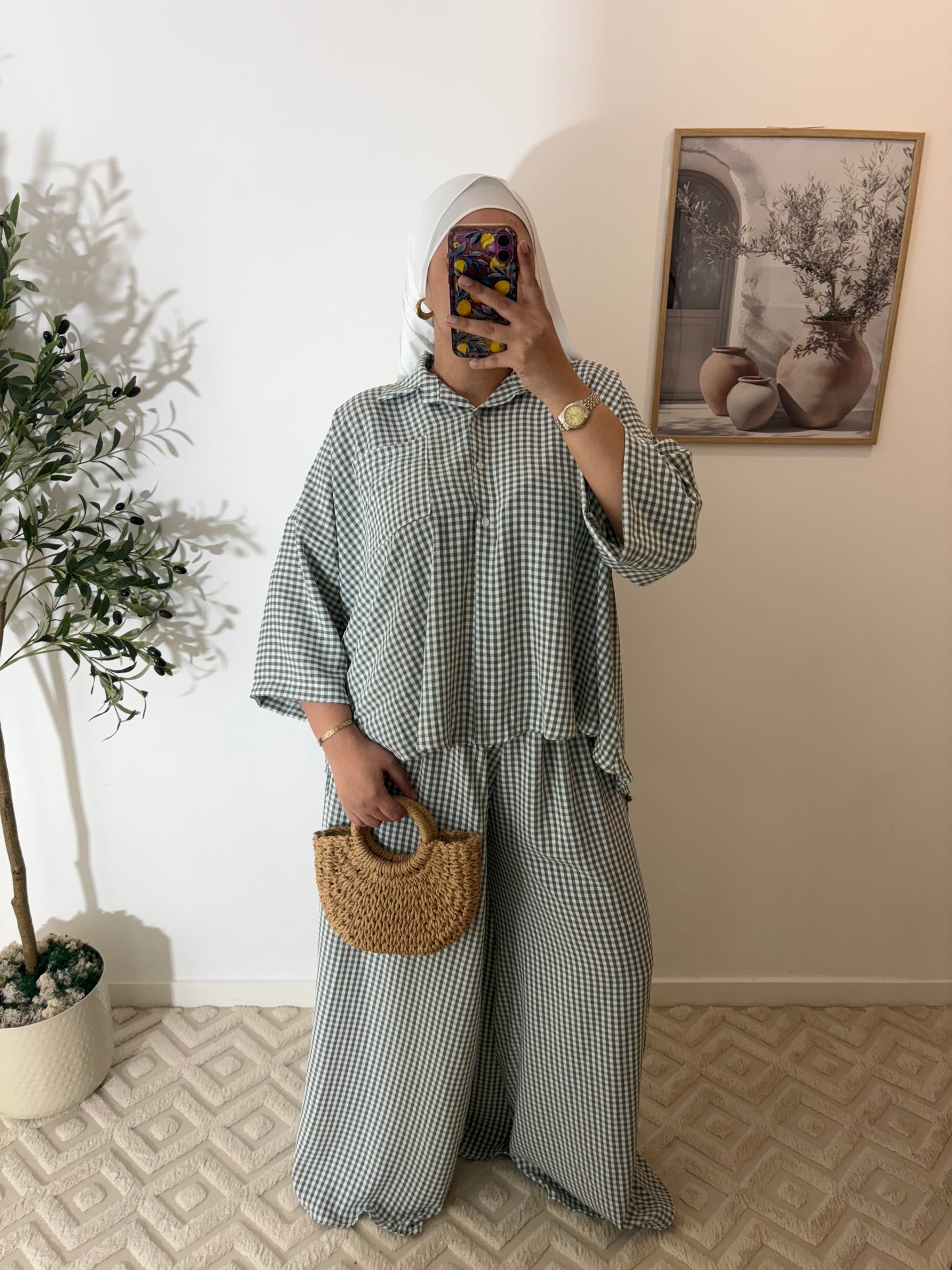 Ensemble chemise + pantalon large (Ref 1)