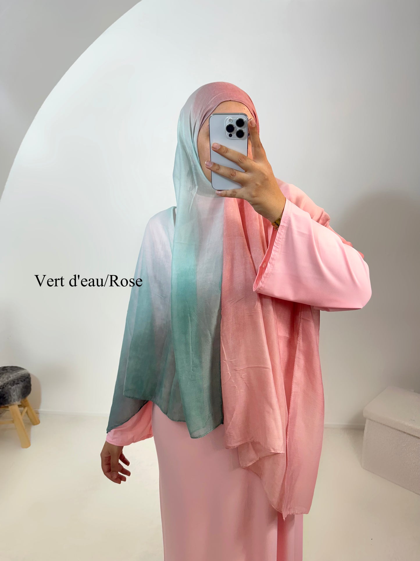 Hijab viscose bicolore
