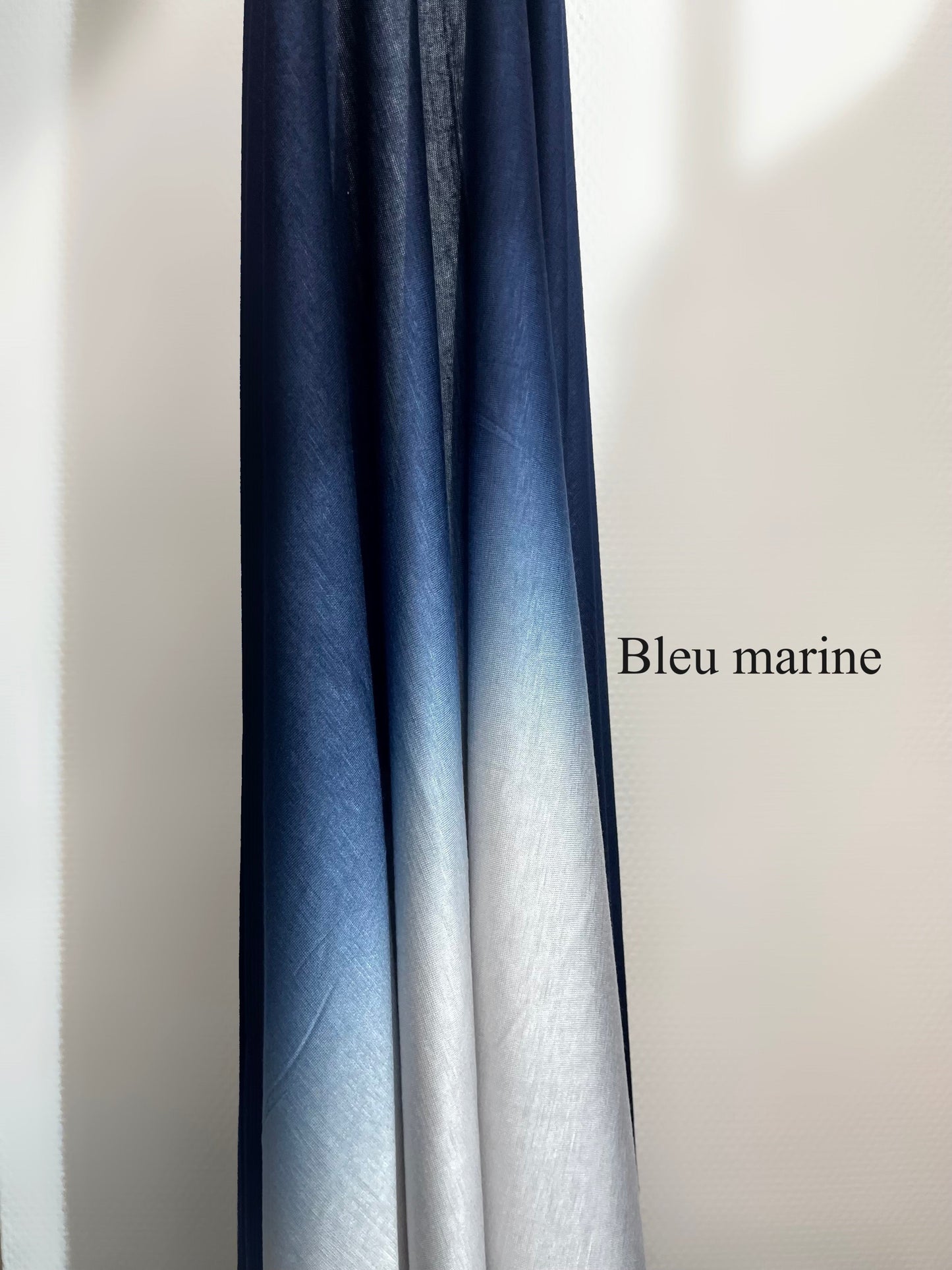 Hijab bicolore dégradé jersey coton