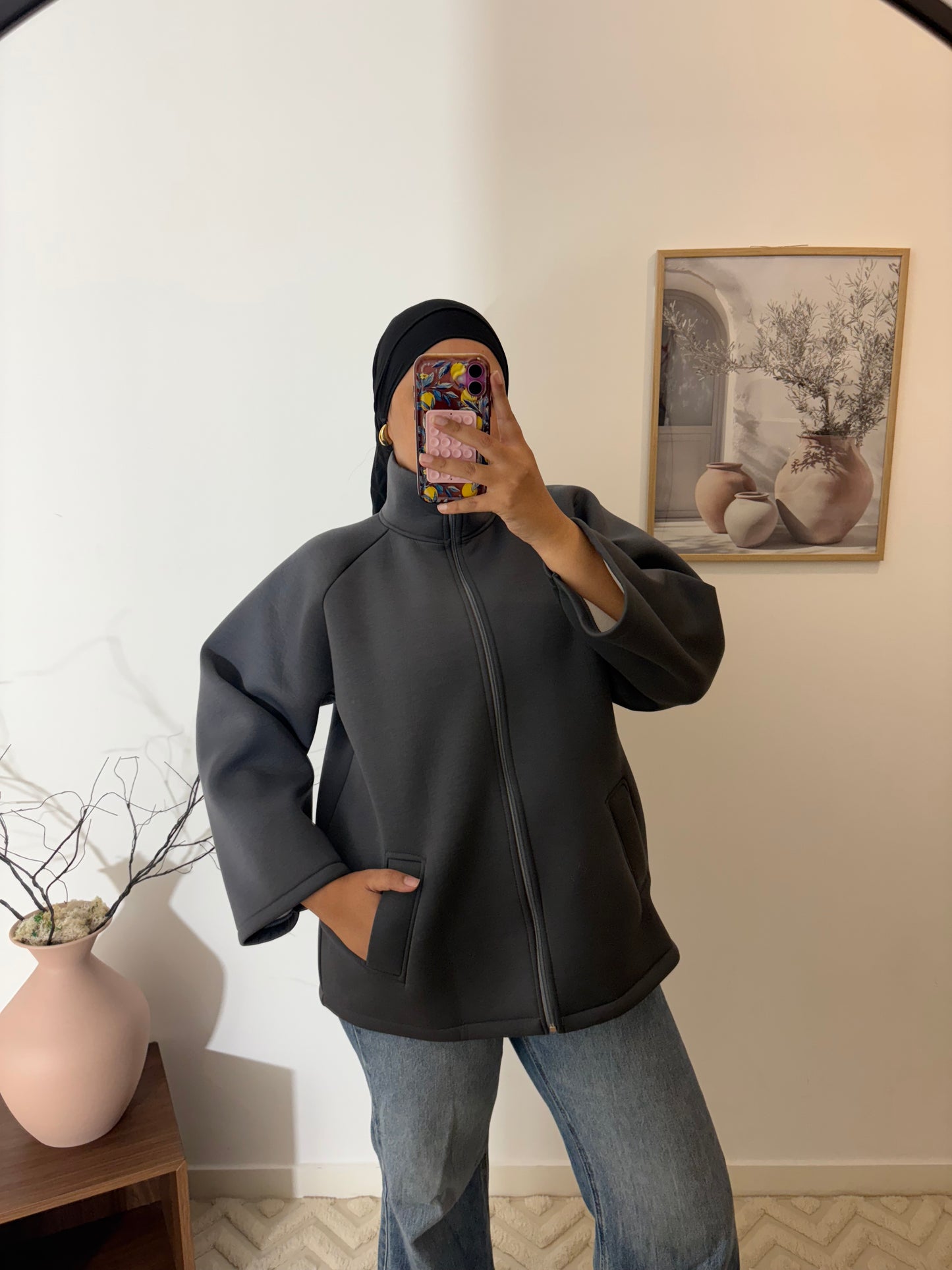 Gilet oversize coupe vent