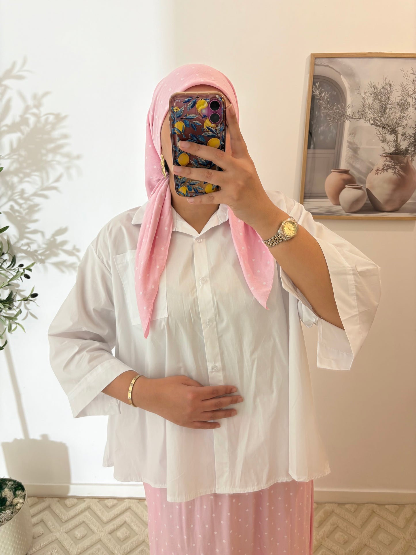 Chemise oversize en popeline