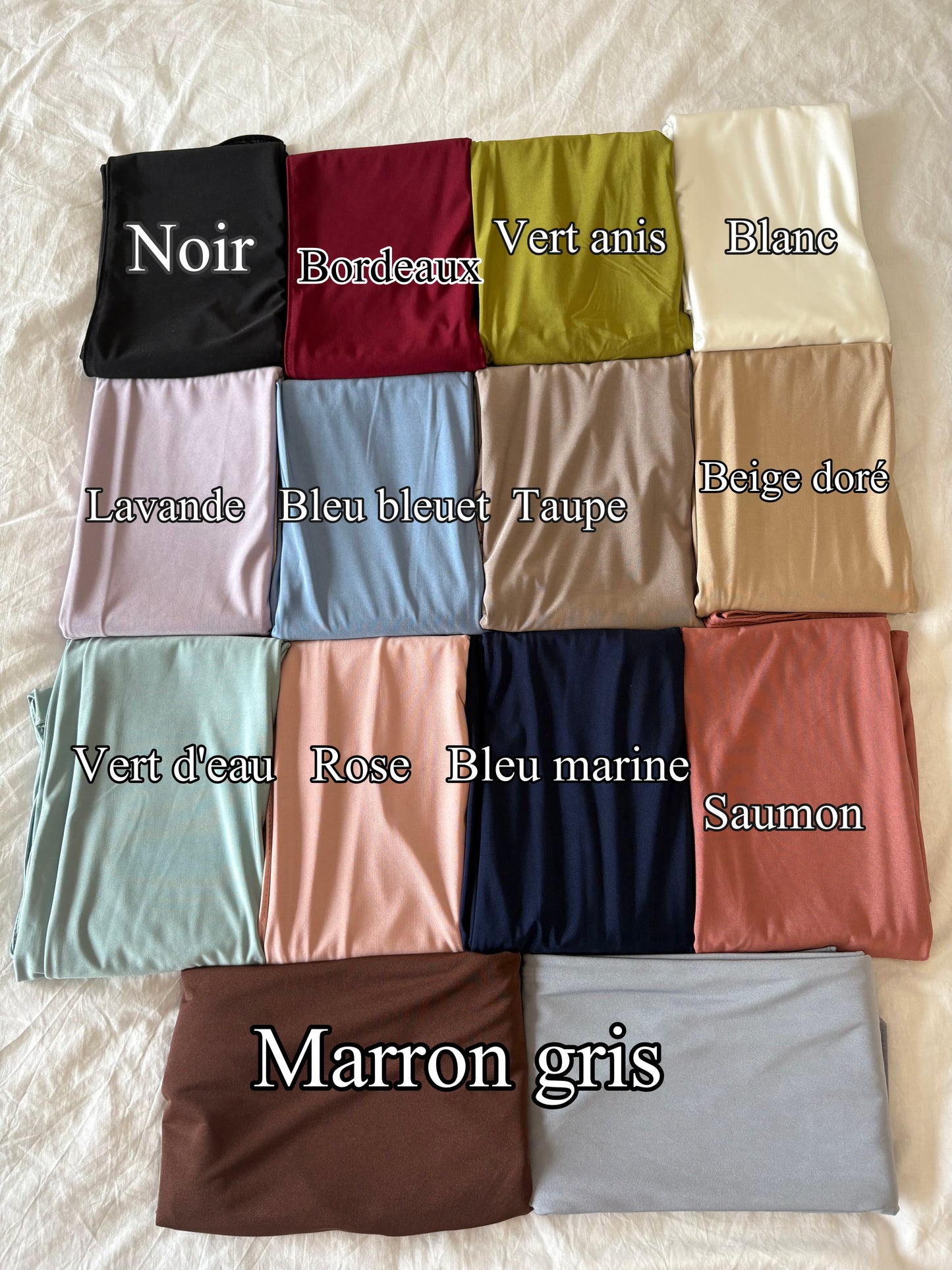 Hijab à enfiler - Jersey premium de luxe satiné (Dernière chance)