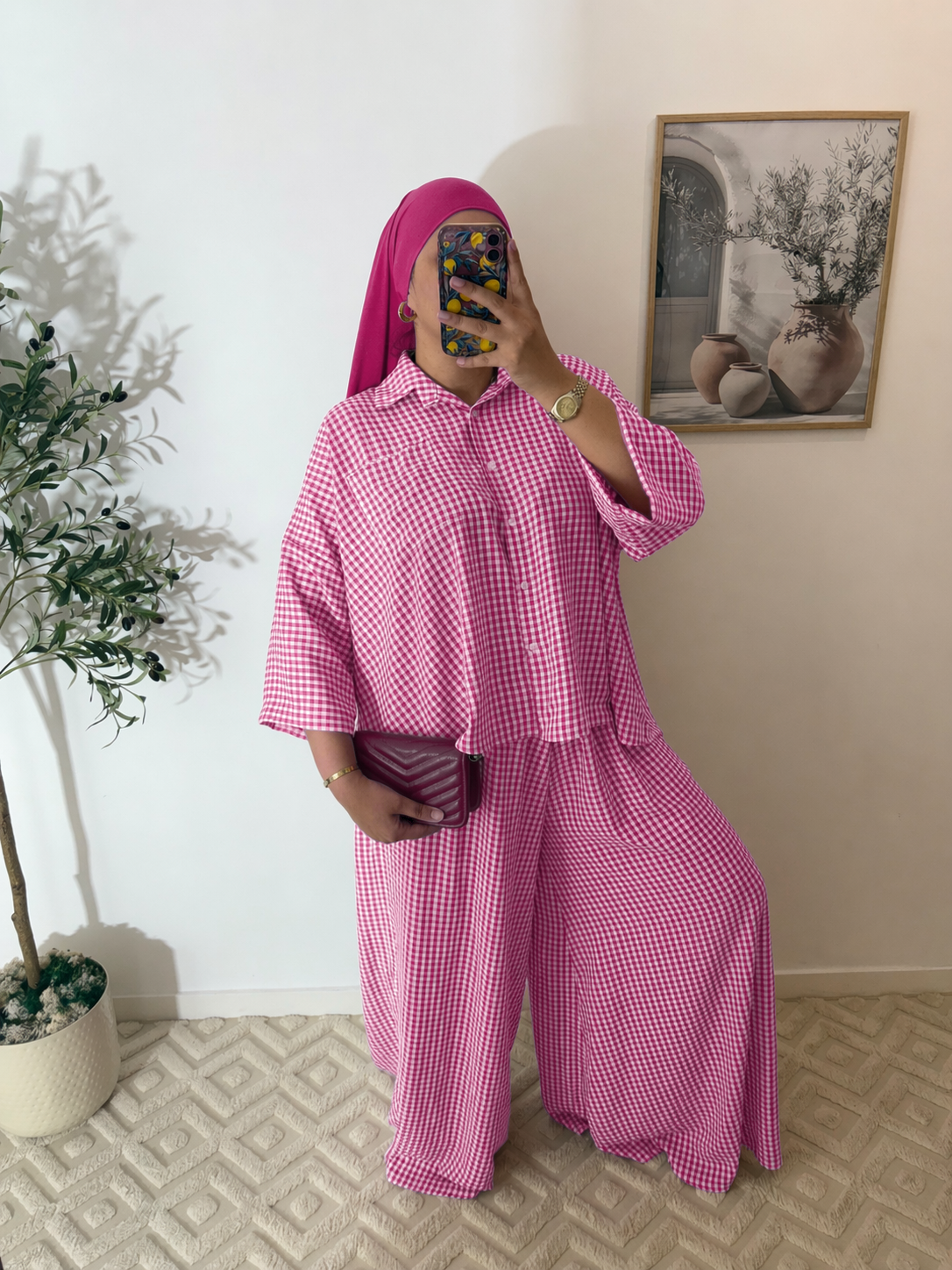 Ensemble chemise + pantalon large (Ref 1)