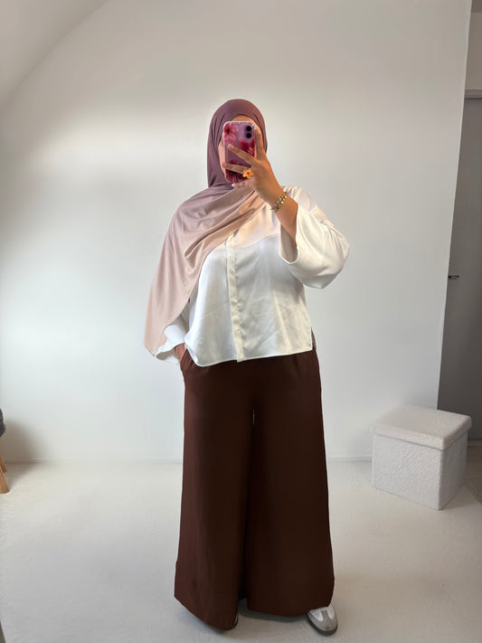 Pantalon large fluide (qualité premium)