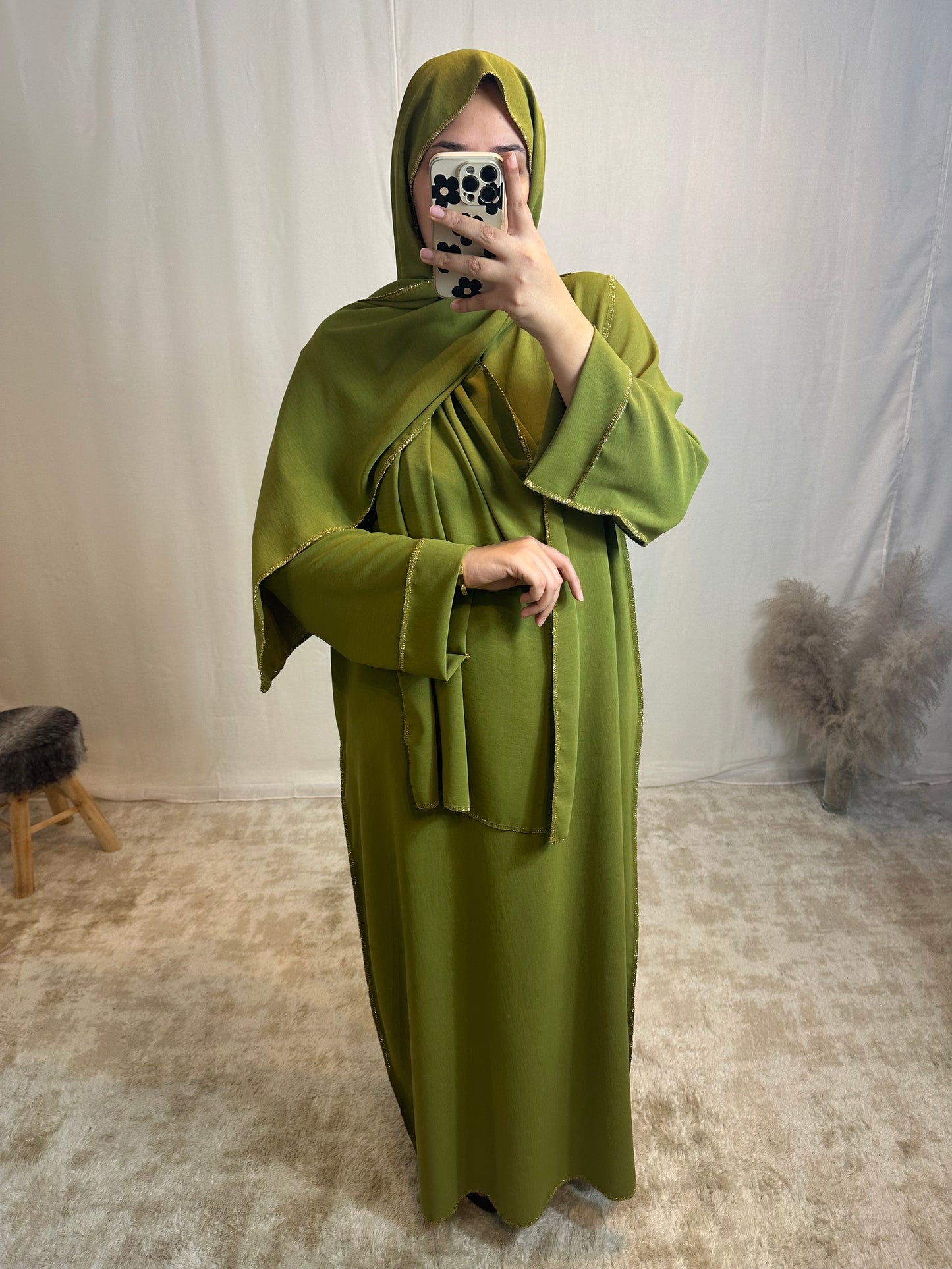 Abaya voile intégré "Sonia" jazz