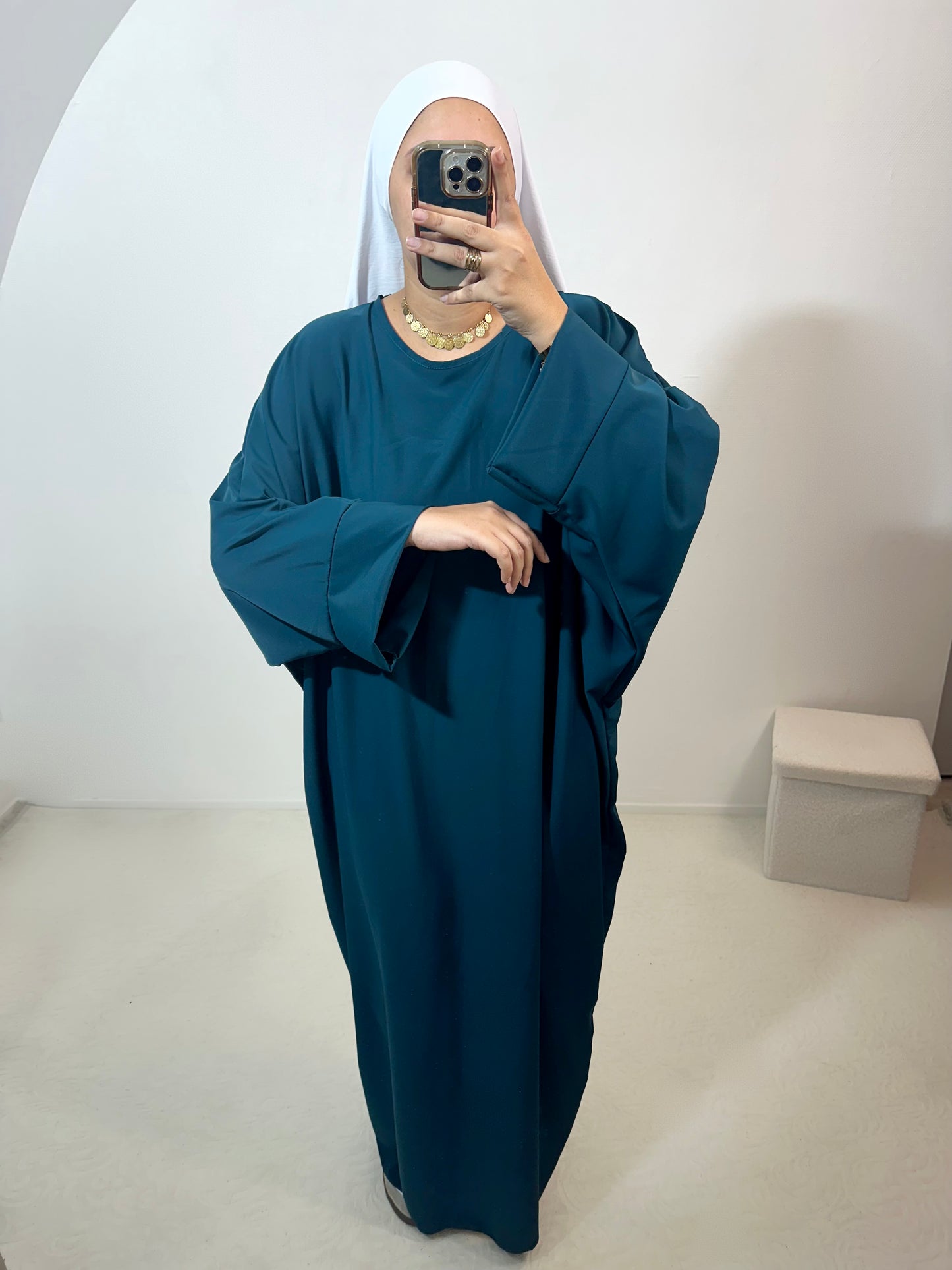 Abaya « Kenza » soie de médine