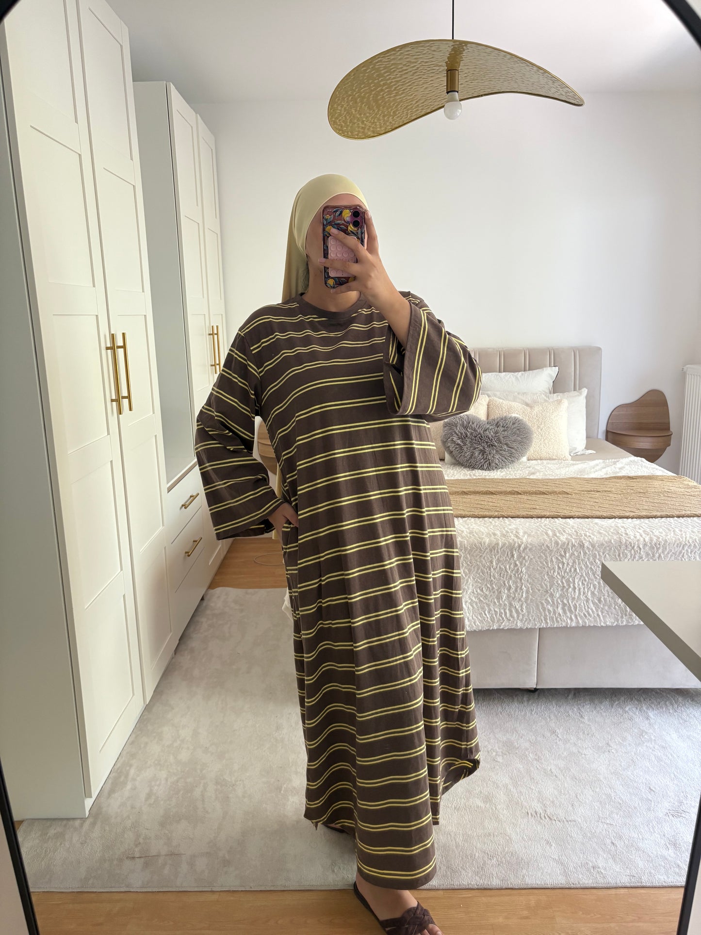 Robe t-shirt Rayée