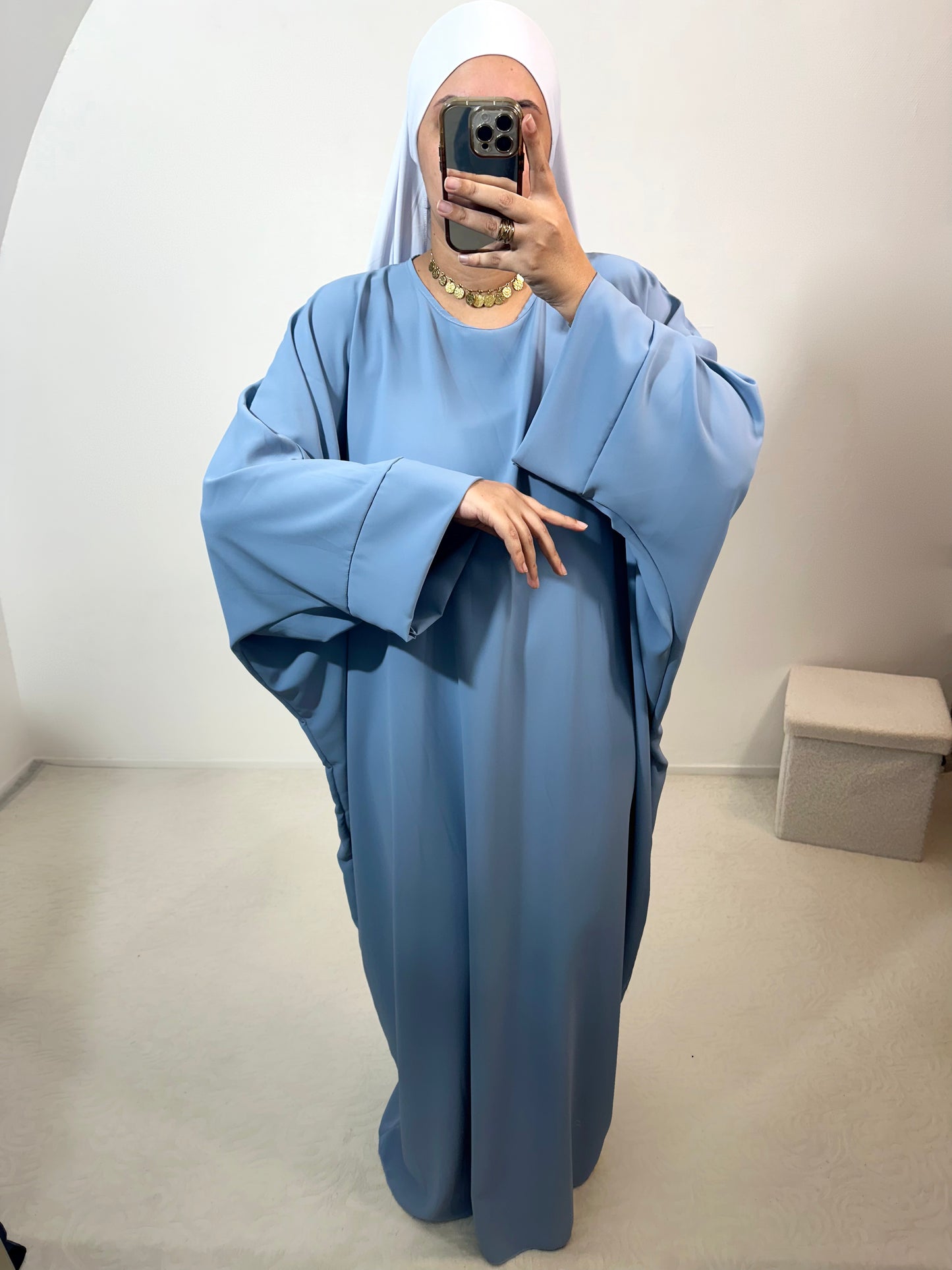 Abaya « Kenza » soie de médine