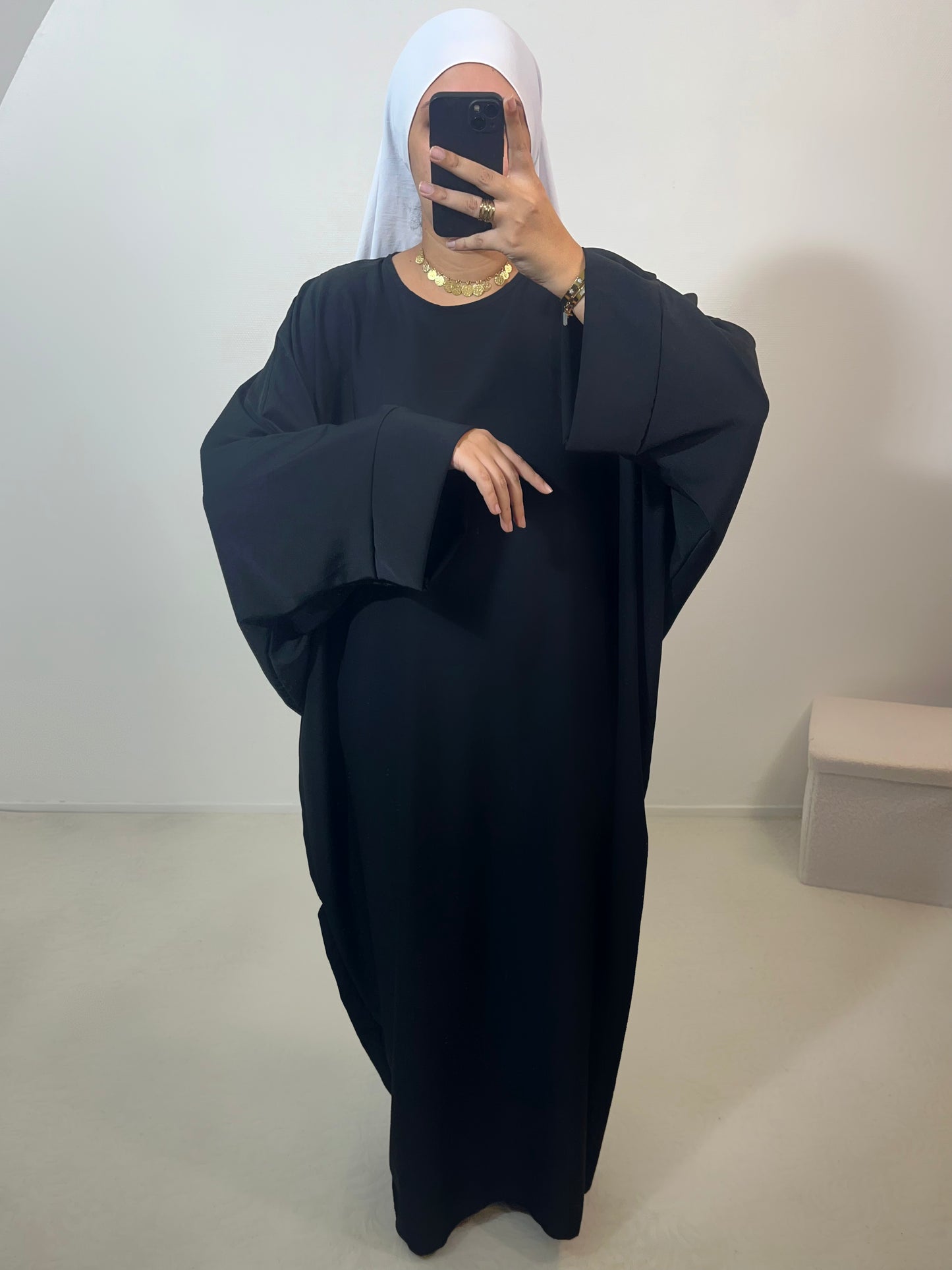 Abaya « Kenza » soie de médine
