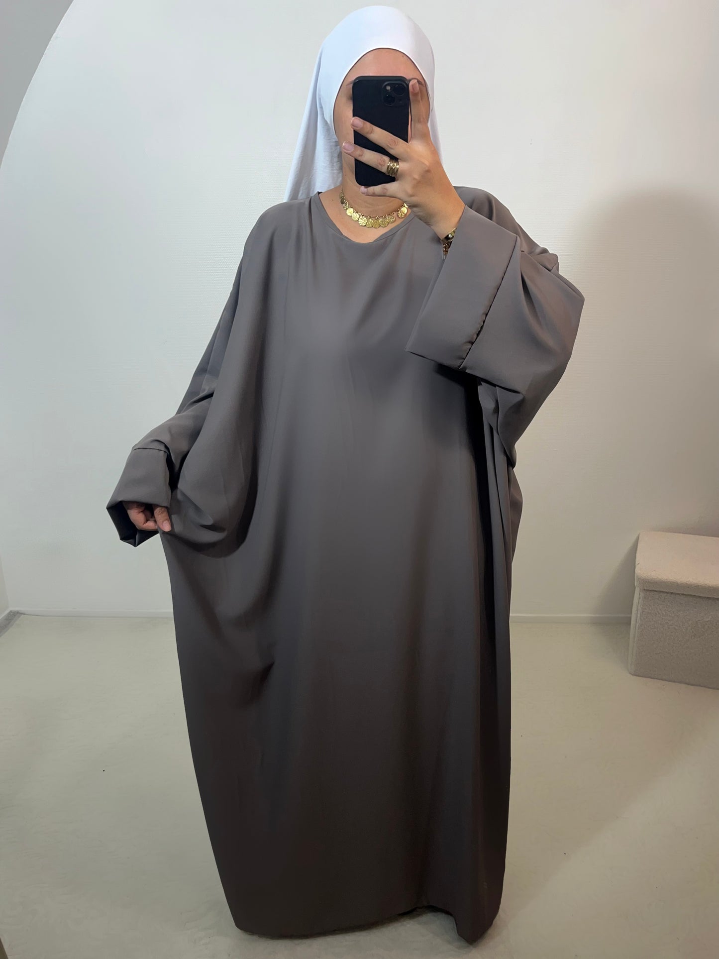Abaya « Kenza » soie de médine