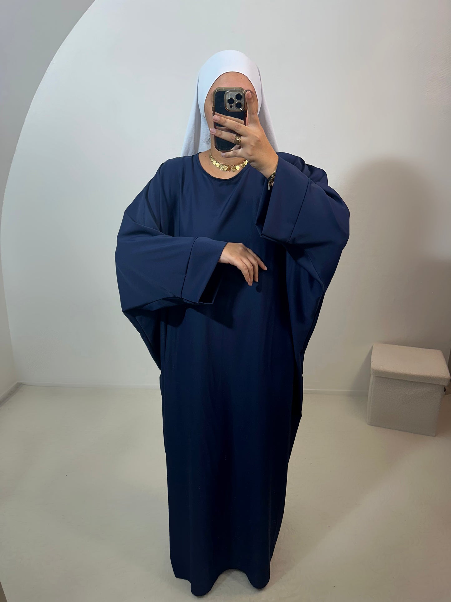Abaya « Kenza » soie de médine