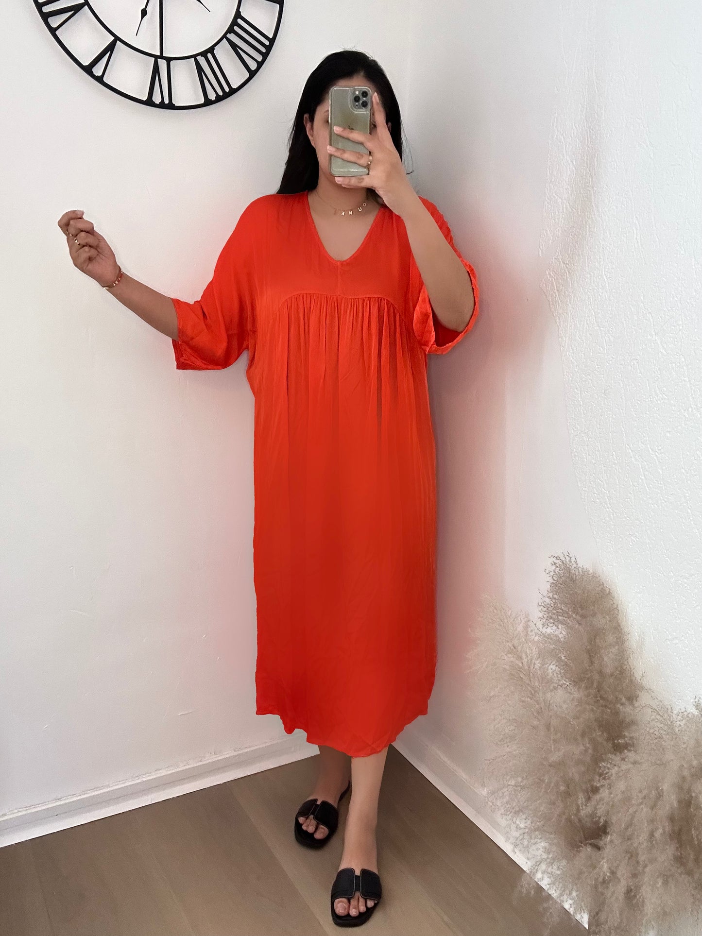 Robe fluide en soie « Hella »