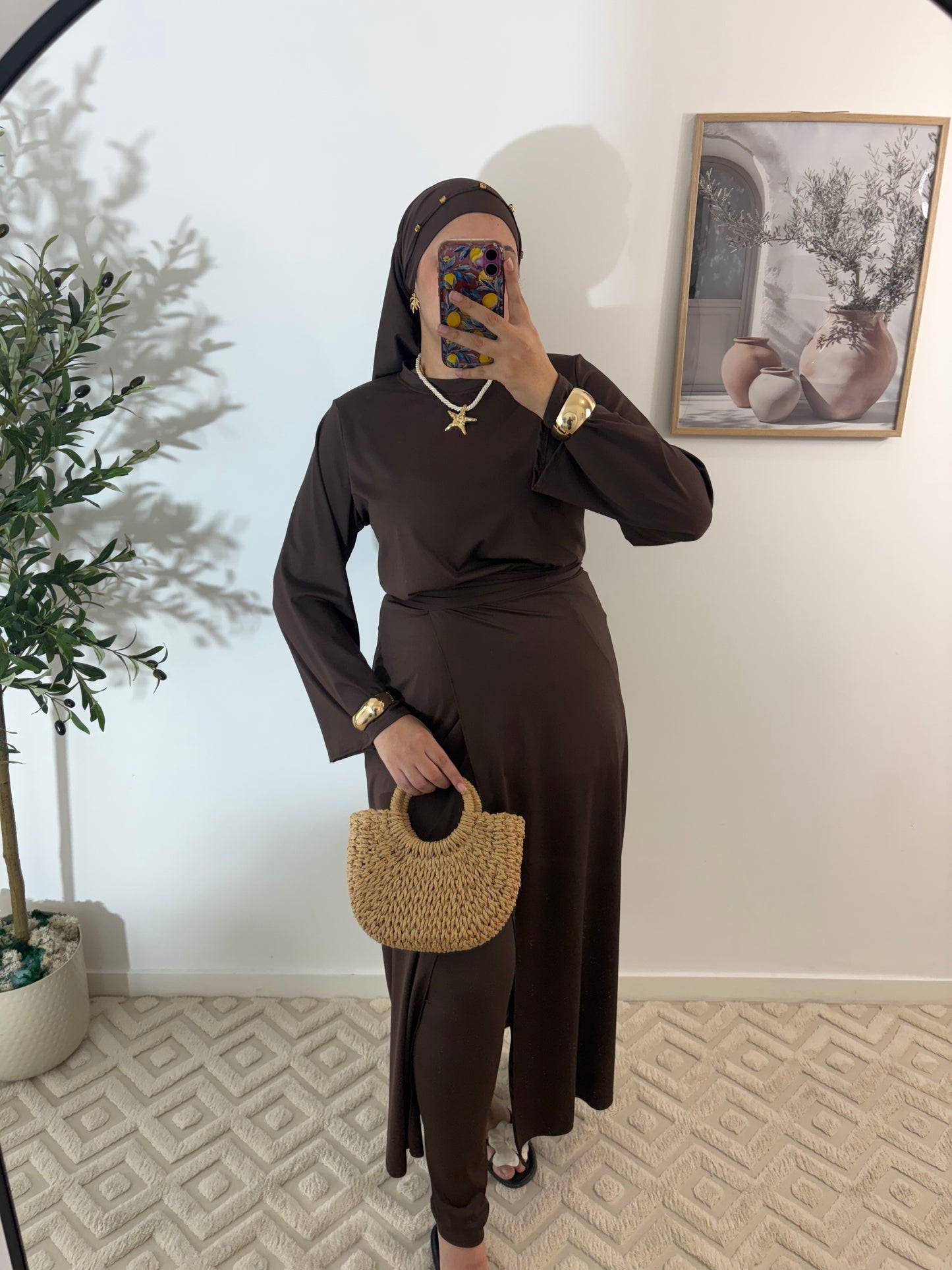 Burkini 4 pièces Pareo long