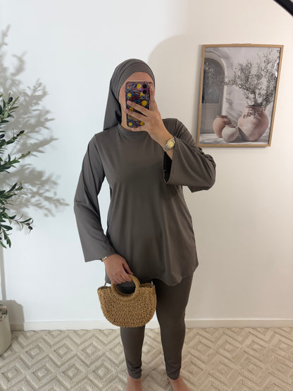 Burkini 4 pièces Pareo long