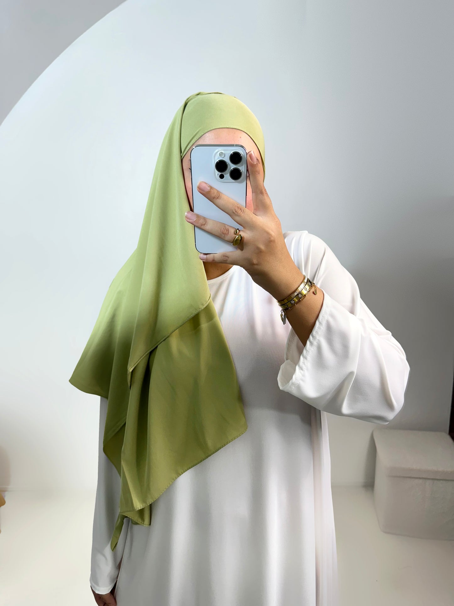 Hijab en mousseline premium opaque