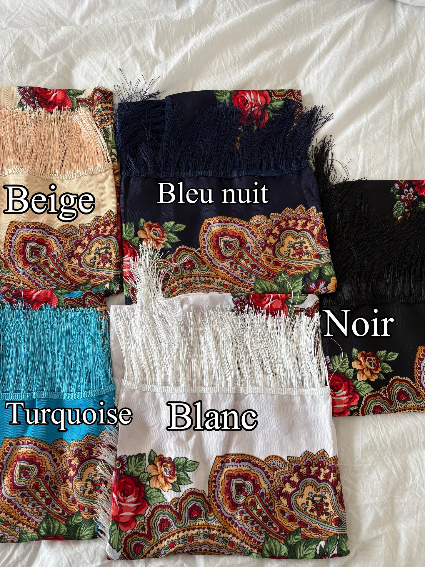 Carré à franges 100x100