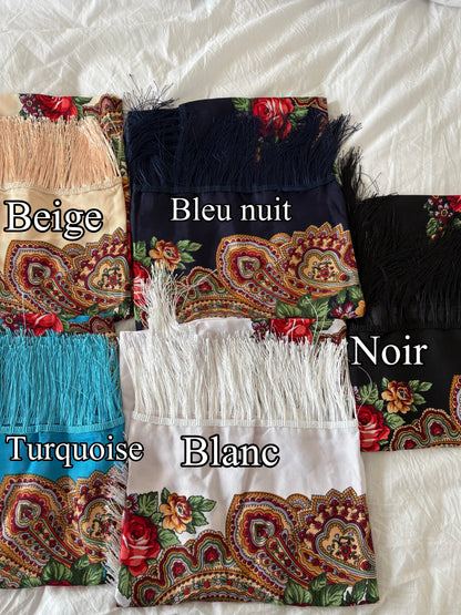 Carré à franges 100x100