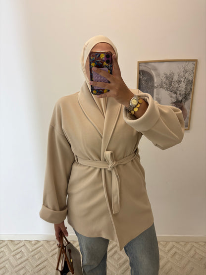 Manteau kimono mi-long